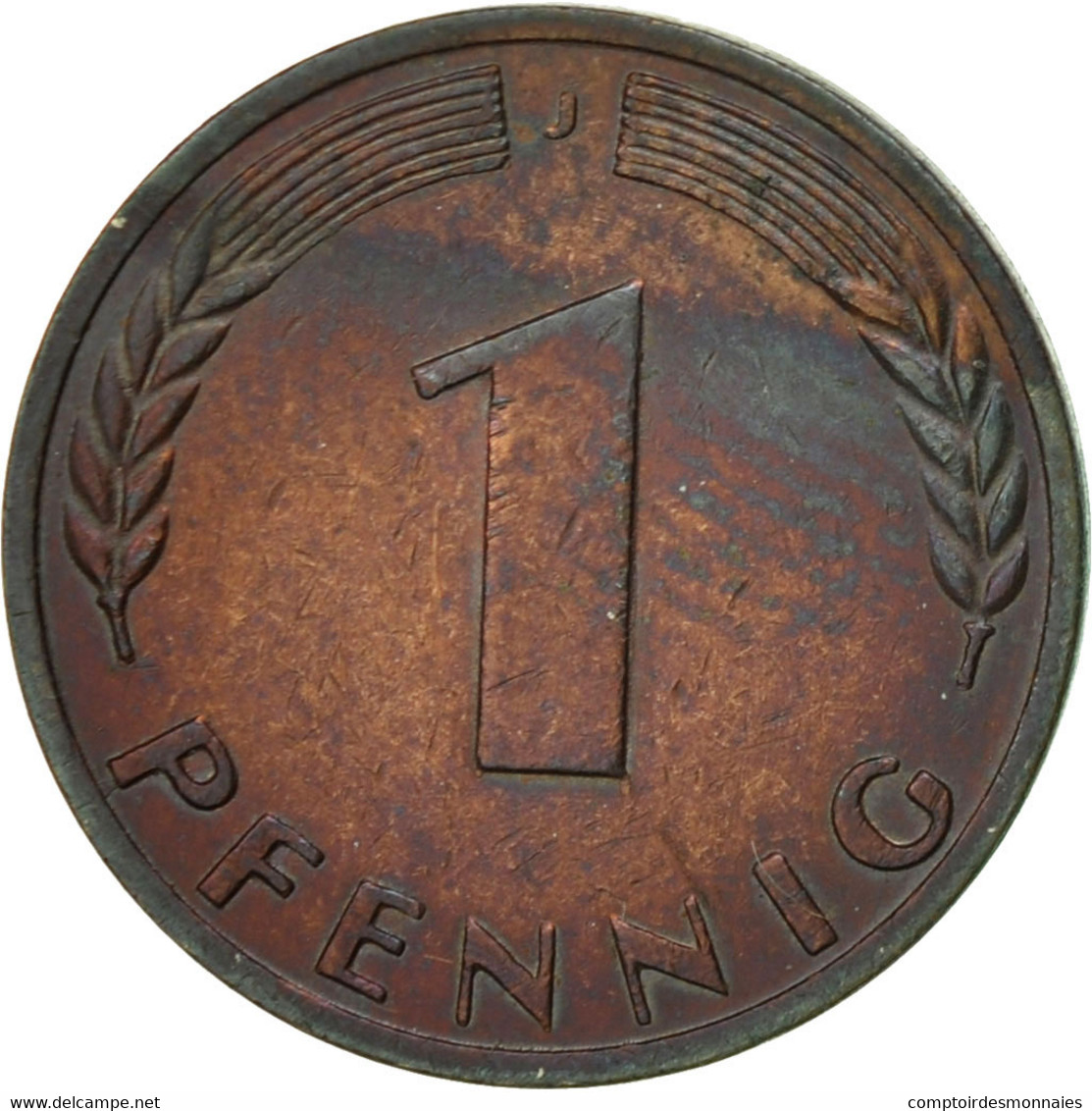 Monnaie, République Fédérale Allemande, Pfennig, 1966, Hambourg, TTB, Copper - 1 Pfennig