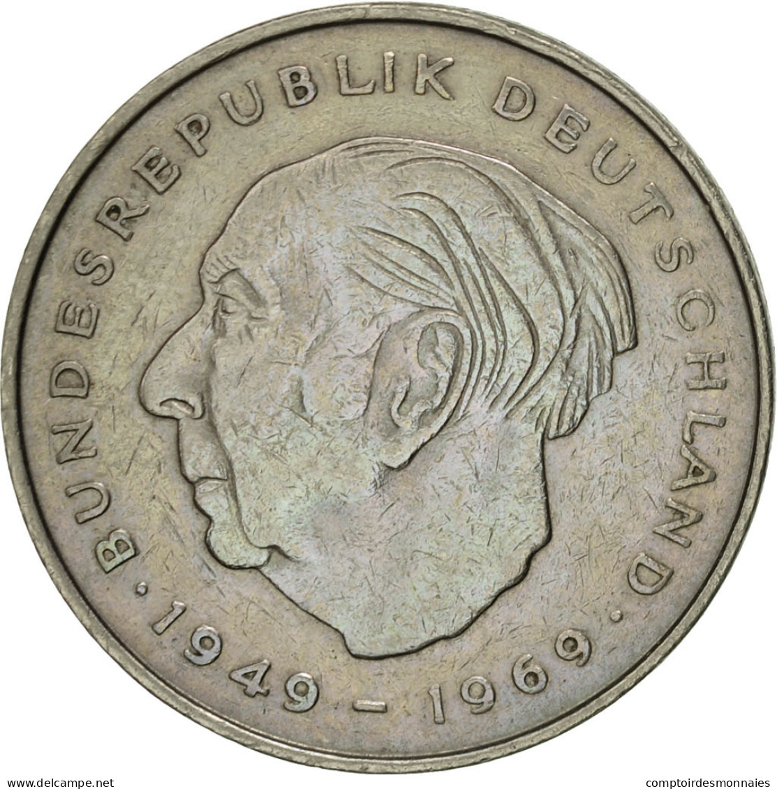 Monnaie, République Fédérale Allemande, 2 Mark, 1973, Stuttgart, TTB+ - 2 Mark