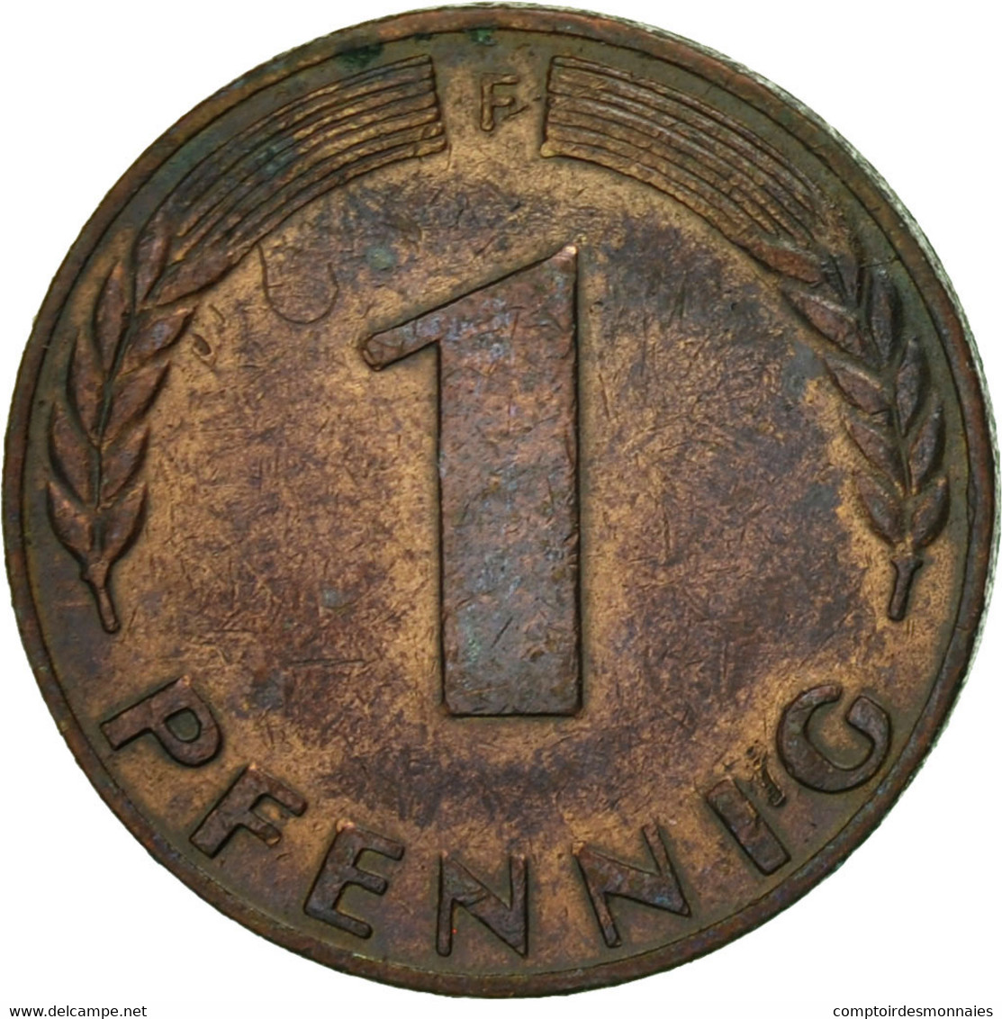 Monnaie, République Fédérale Allemande, Pfennig, 1950, Stuttgart, TTB, Copper - 1 Pfennig