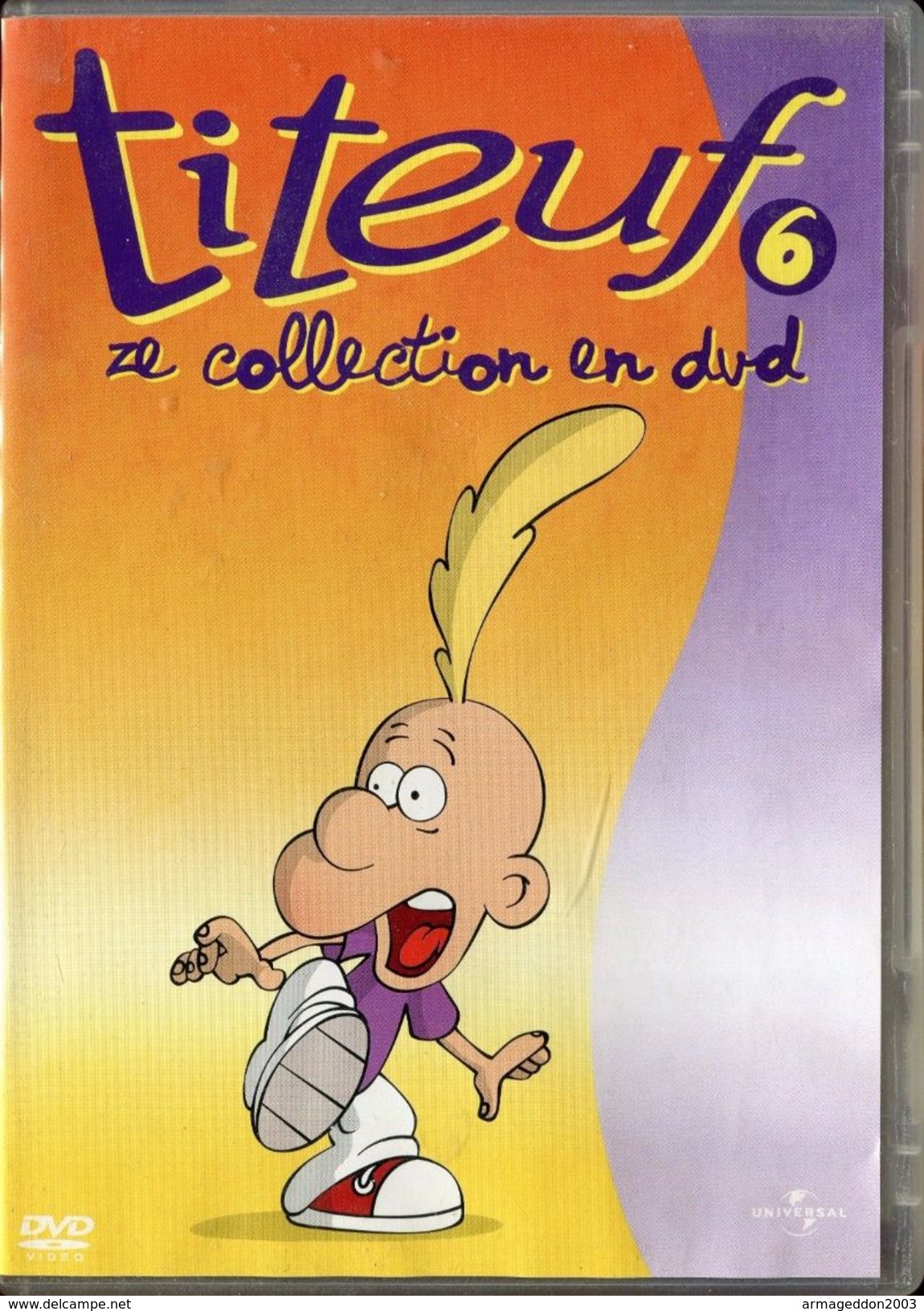 DVD TITEUF N°6 / 6 EPISODES / 42 MINUTES - TBE - Dessin Animé