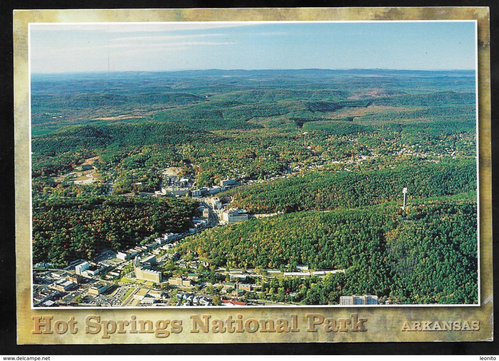 HOT SPRINGS National Park Arkansas Aerial View 2000 - Hot Springs