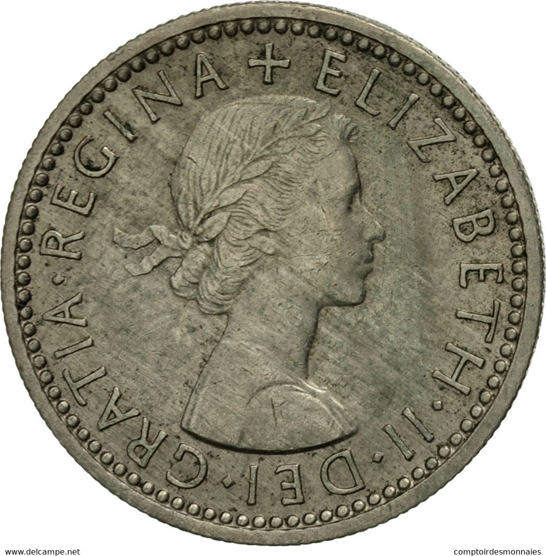 Monnaie, Grande-Bretagne, Elizabeth II, 6 Pence, 1958, TTB, Copper-nickel - H. 6 Pence