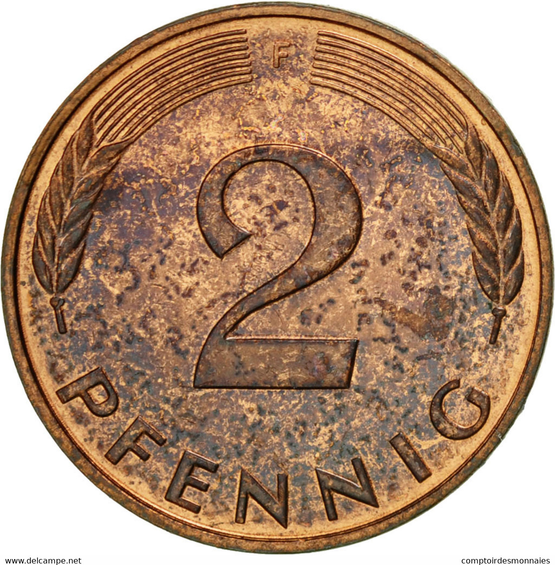 Monnaie, République Fédérale Allemande, 2 Pfennig, 1984, Stuttgart, TTB - 2 Pfennig