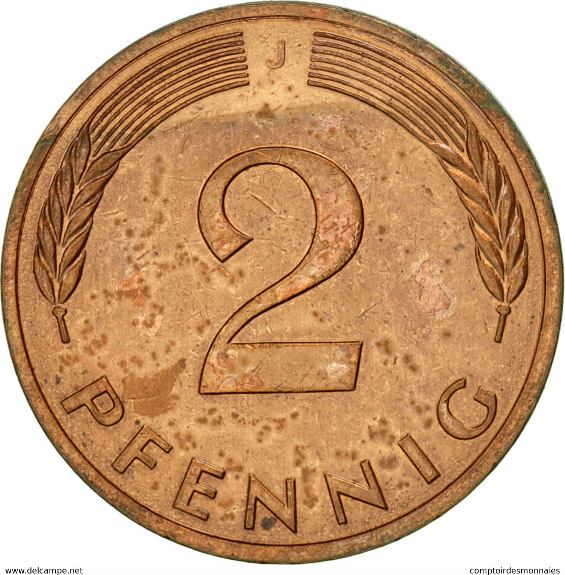 Monnaie, République Fédérale Allemande, 2 Pfennig, 1983, Hambourg, TTB - 2 Pfennig