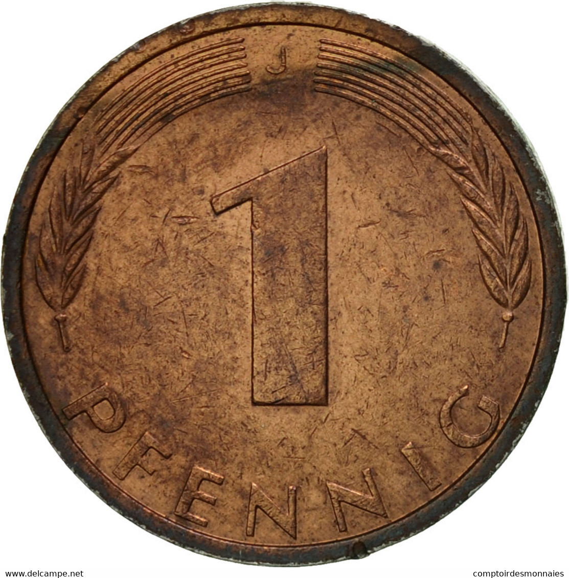 Monnaie, République Fédérale Allemande, Pfennig, 1973, Hambourg, TTB, Copper - 1 Pfennig
