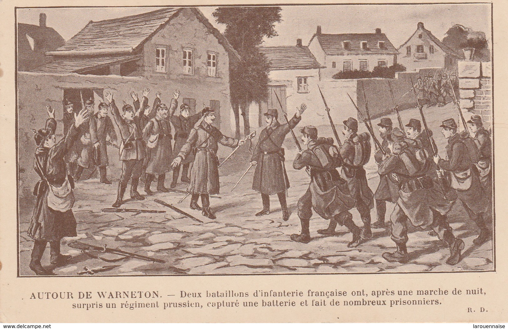 COMINES - WARNETON - Deux Bataillons D' Infanterie Française Ont,après Une Marche De Nuit, Surpris Un Régiment Prussien - Comines-Warneton - Komen-Waasten