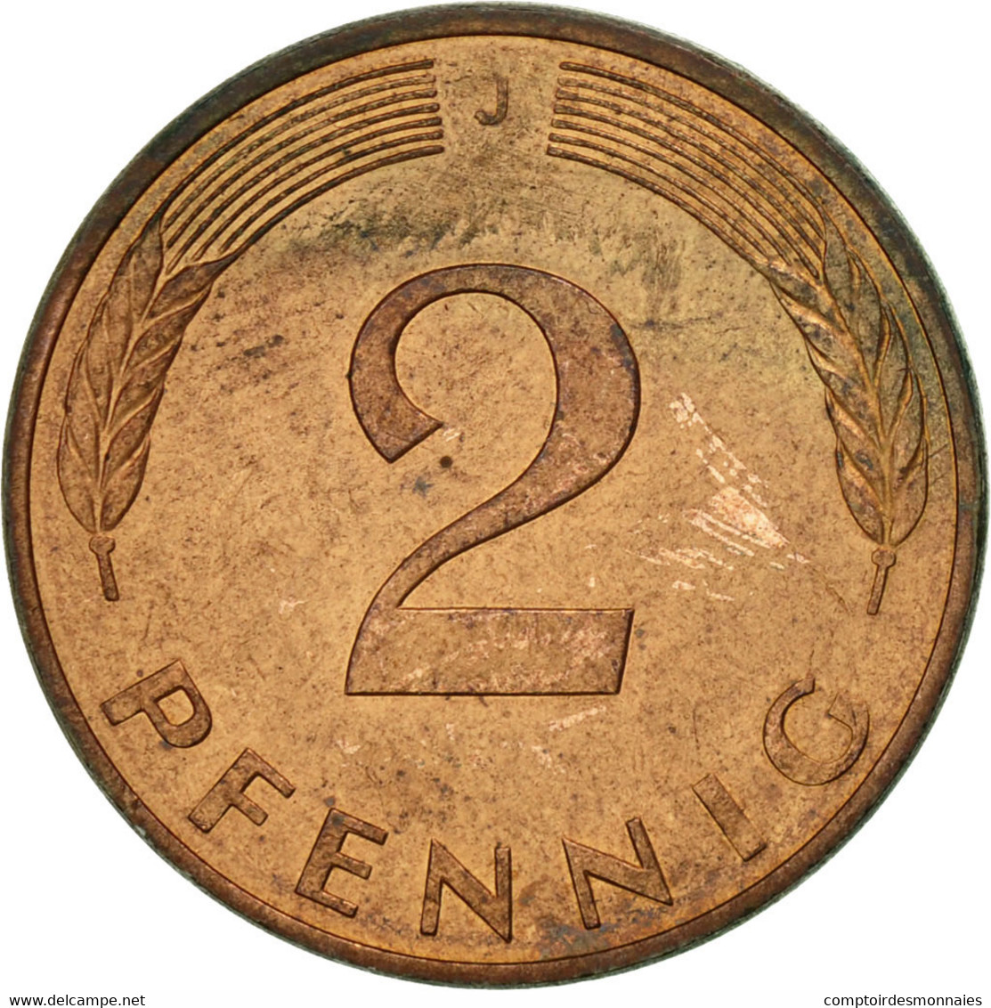 Monnaie, République Fédérale Allemande, 2 Pfennig, 1981, Hambourg, TTB - 2 Pfennig