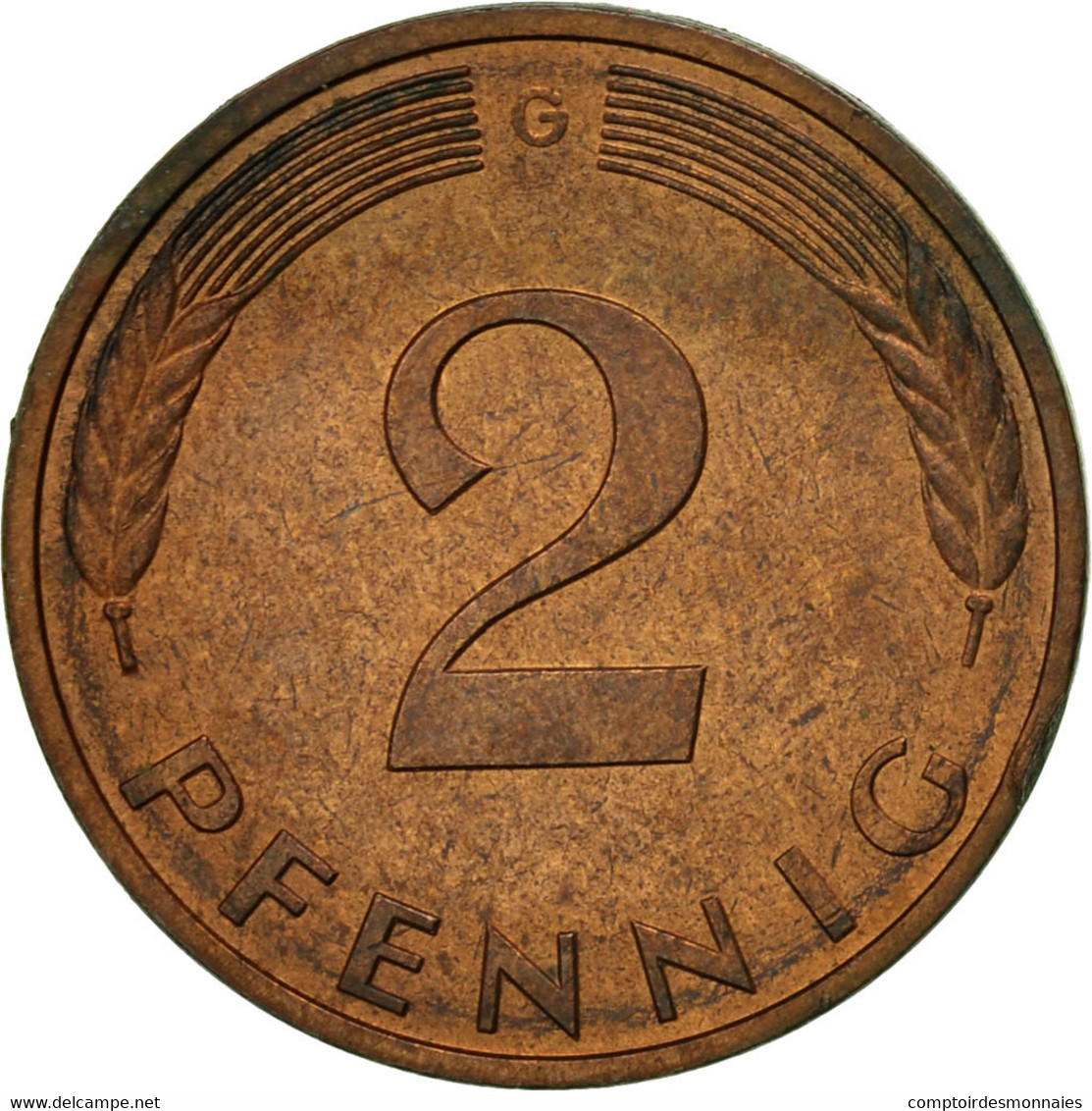 Monnaie, République Fédérale Allemande, 2 Pfennig, 1981, Karlsruhe, TTB - 2 Pfennig