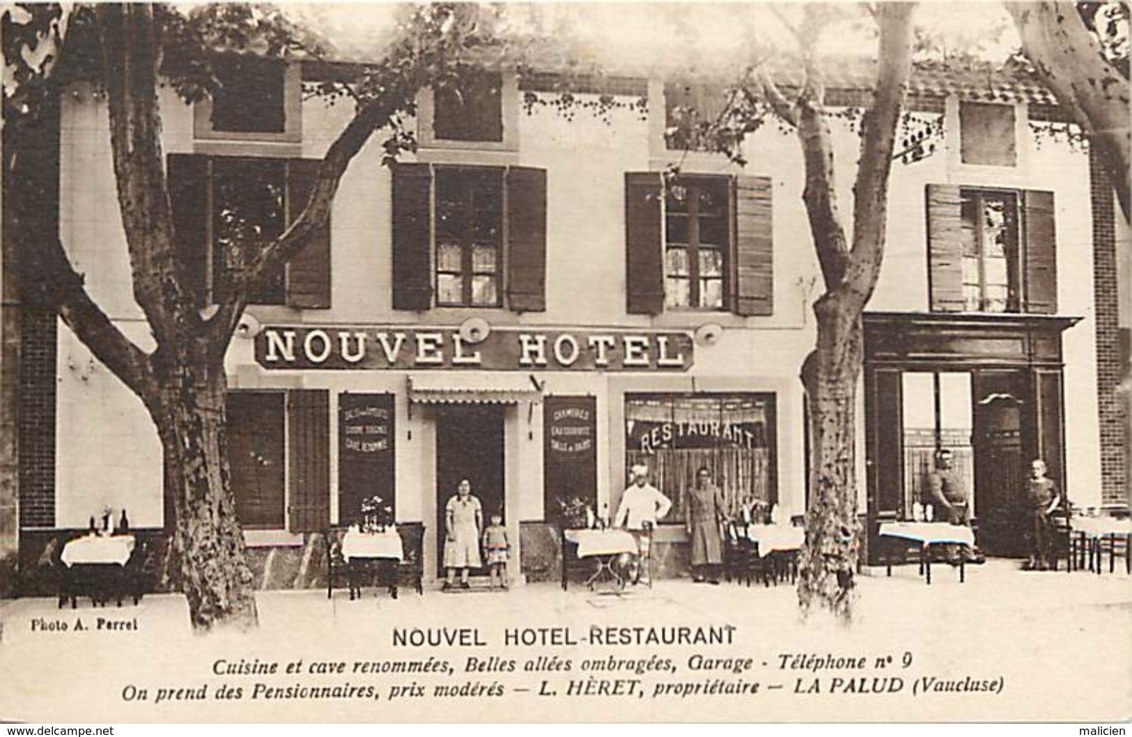 - Depts Div.-ref-TT939- Vaucluse - Lapalud - Nouvel Hotel Restaurant - L. Heret - Proprietaire - Hotels Et Restaurants - - Lapalud