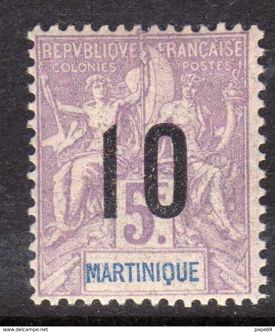 Martinique N° 81 XX  Type Groupe Surchargé : 10 Sur 5 F. Sans Charnière,  TB. - Andere & Zonder Classificatie