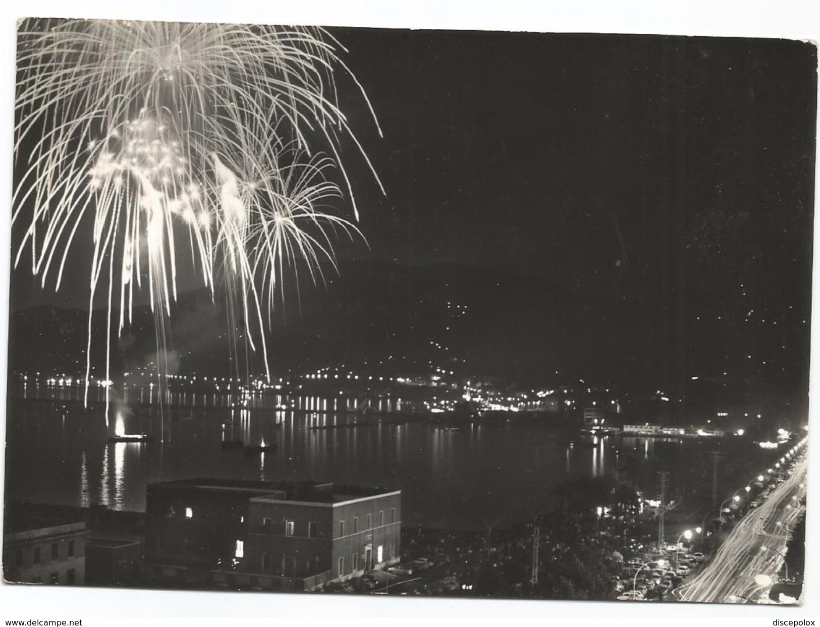 X5 La Spezia - Festa Del Mare - Panorama Notturno Notte Nuit Night Nacht Noche - Fuochi D'artificio / Viaggiata 1963 - La Spezia