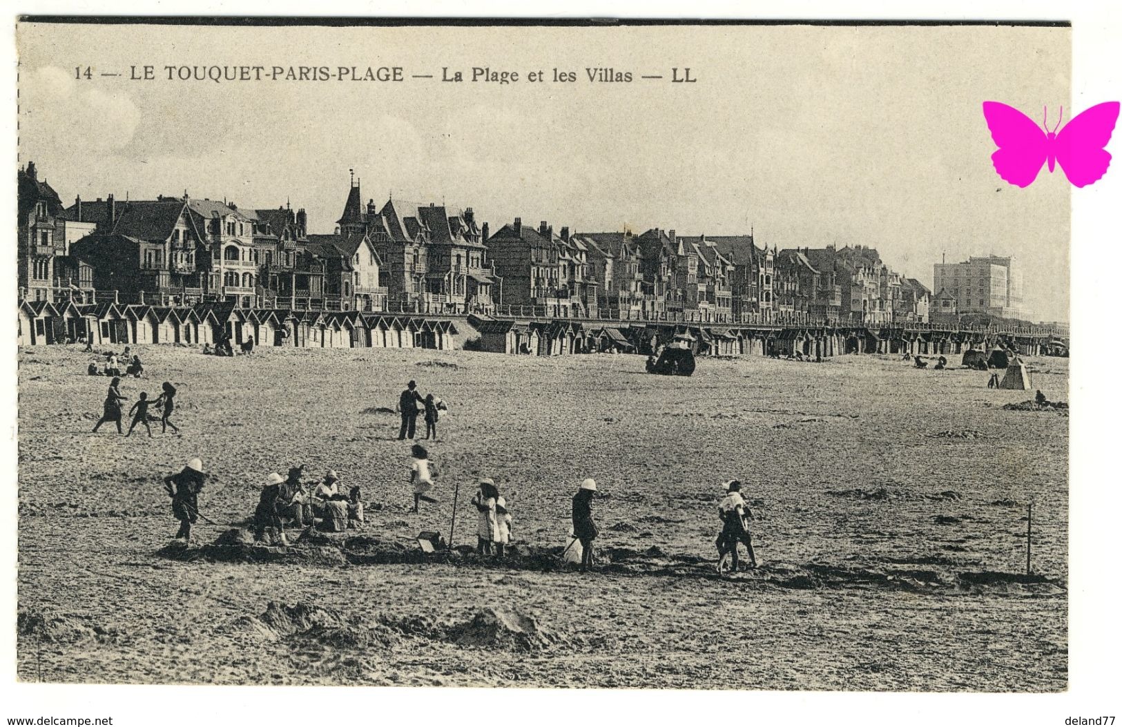 LE TOUQUET PARIS-PLAGE - La Plage Et Les Villas - Expédiée à Saint-Saens 76 - Le Touquet