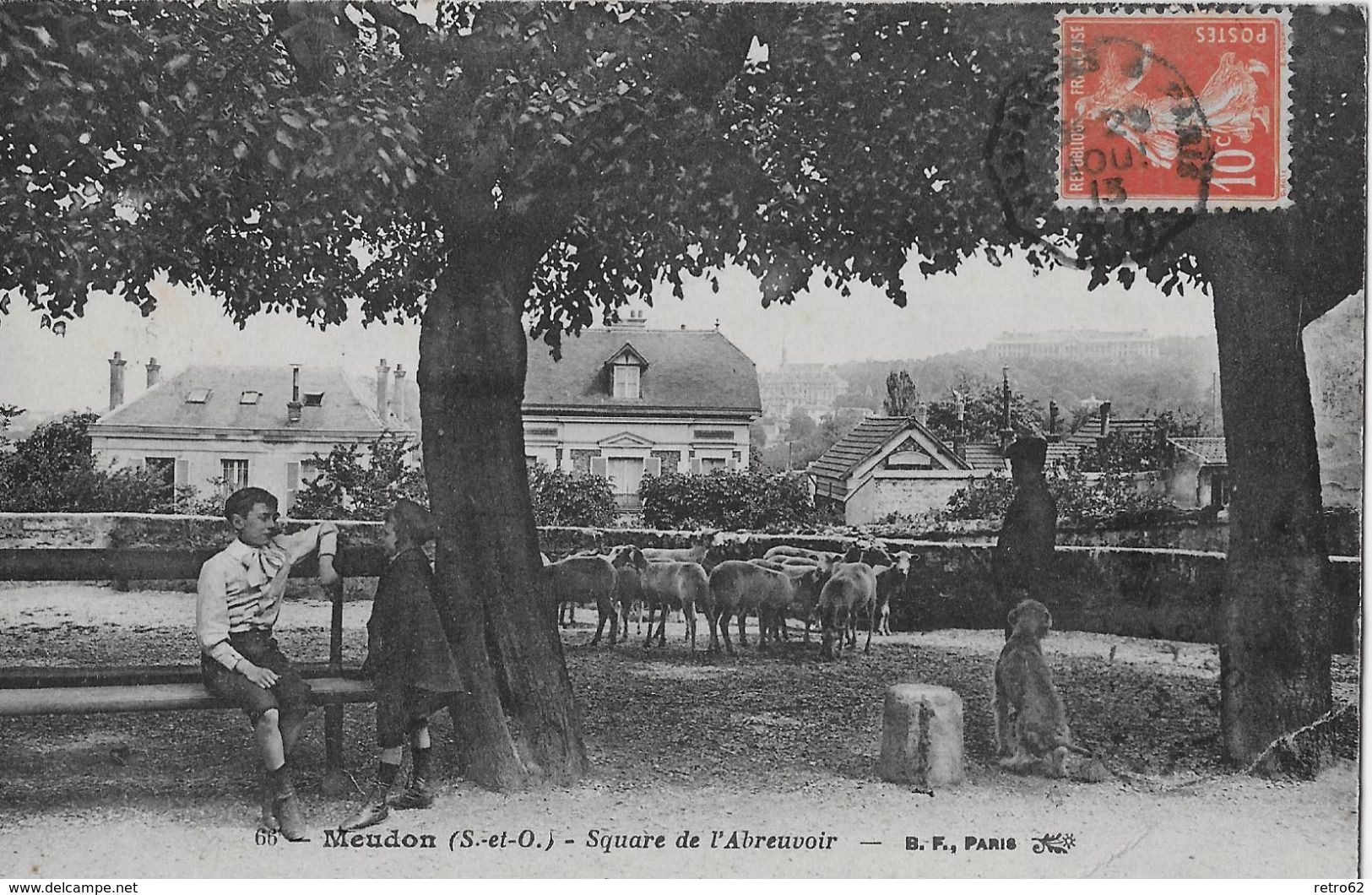 MEUDON - Square De L'Abreuvoir 1913 - Meudon