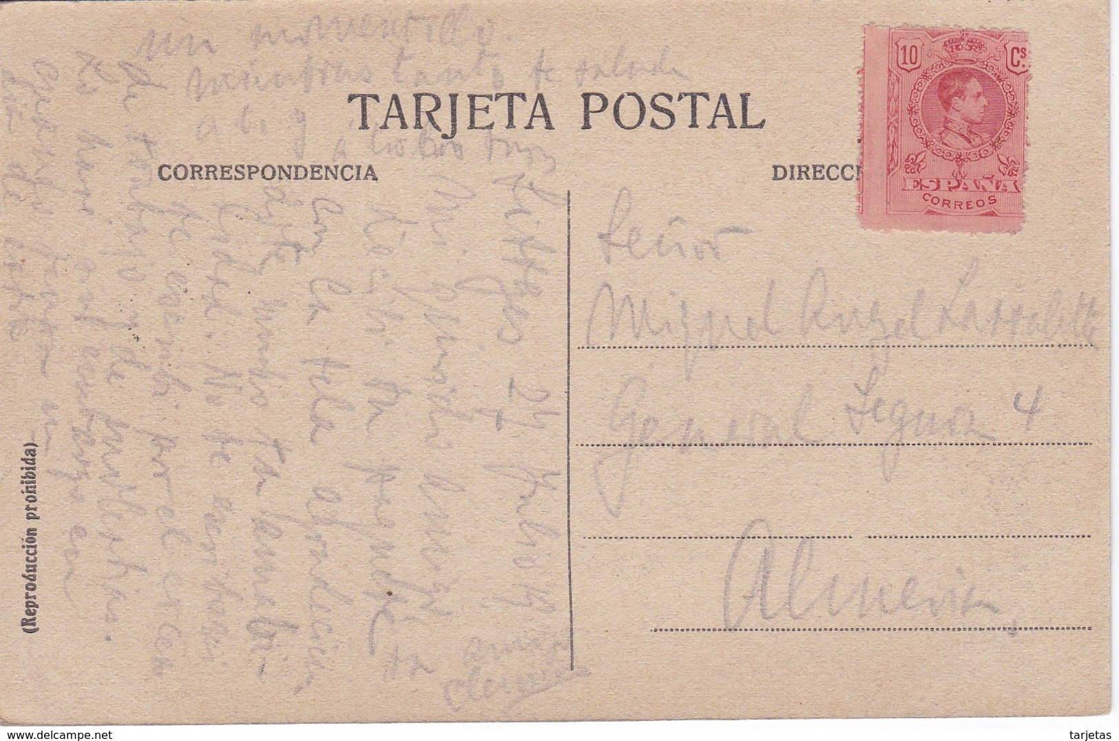 75 POSTAL DE SITGES DEL PABELLON DEL MAR VISTA PARCIAL DEL AÑO 1919 (ROISIN) - Barcelona