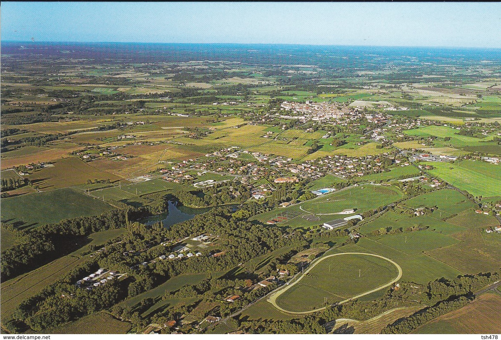 47---RARE--MONFLANQUIN--vue Aérienne Générale-( Champ De Course + Stade + Camping )-voir 2 Scans - Monflanquin