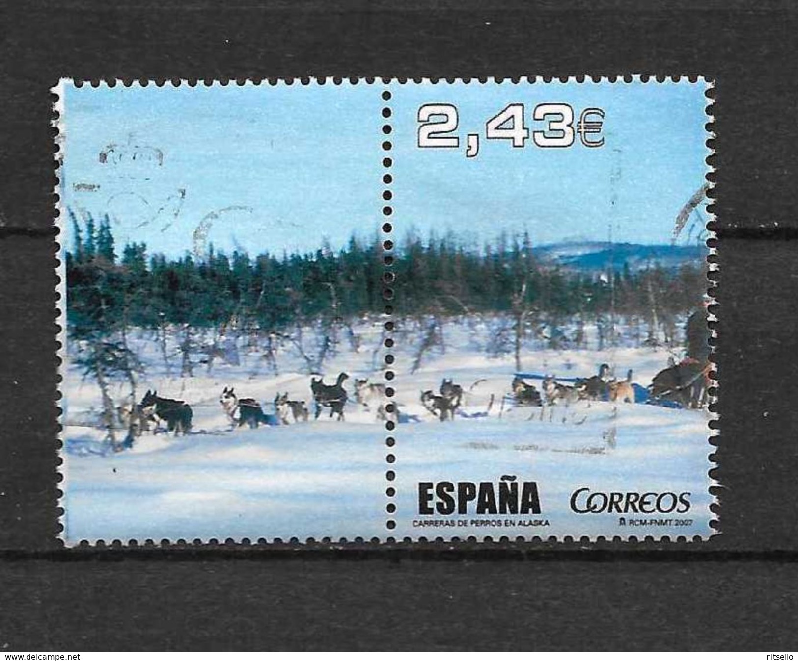 LOTE 1358  ///  ESPAÑA 2007   AL FILO DE LO IMPOSIBLE - CARRERAS DE PERROS EN ALASKA - Usados