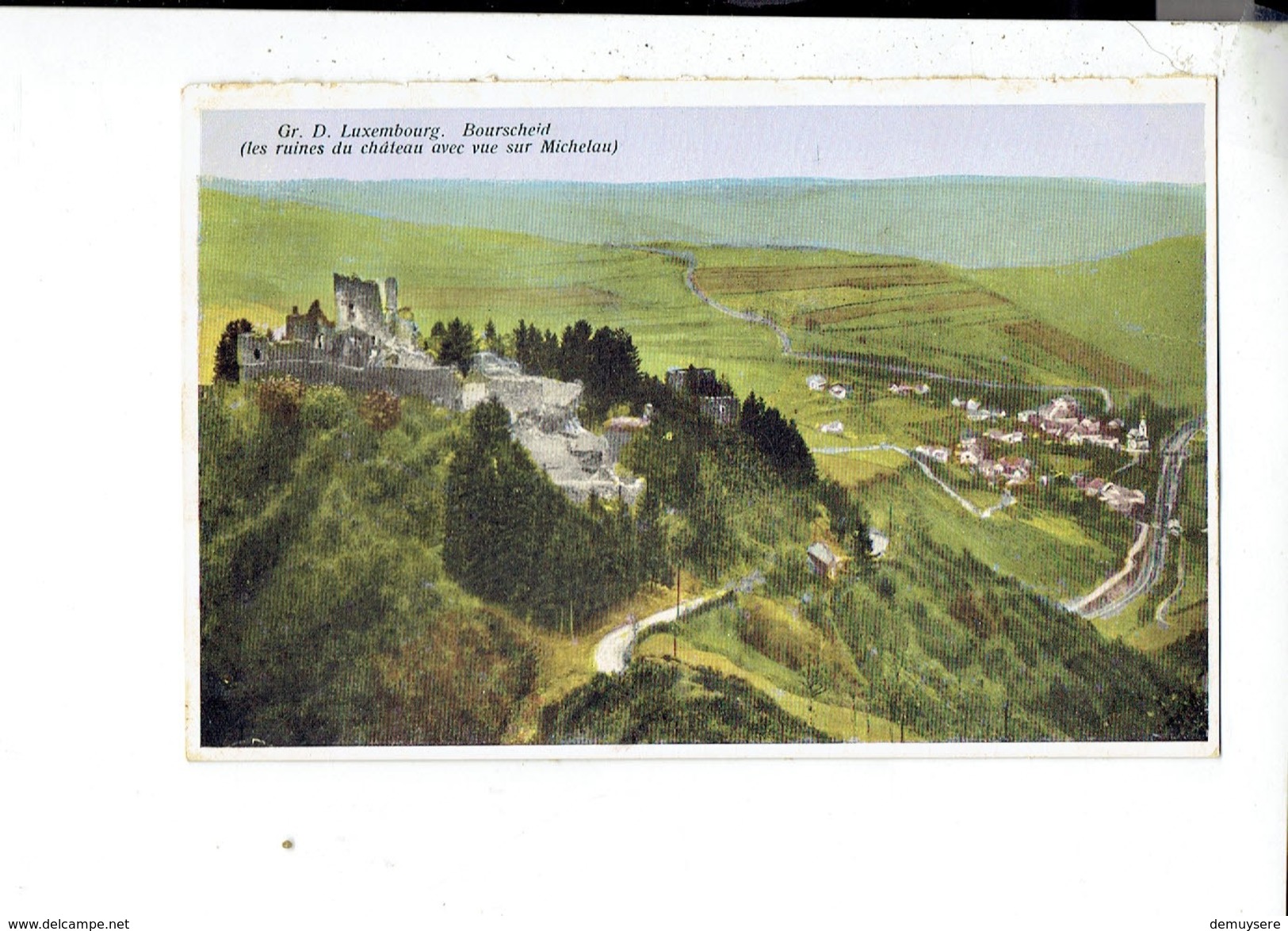 42937 Gr. D. Luxembourg - Bourscheid Les Ruines Du Chateau Avec Vue Sur Michelau N°10 - Bourscheid