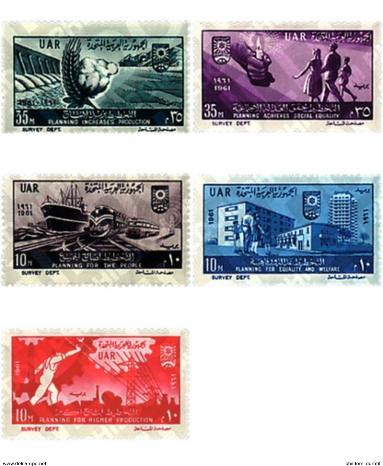 Ref. 59472 * MNH * - EGYPT. 1961. 9th ANNIVERSARY OF THE REVOLUTION . 9 ANIVERSARIO DE LA REVOLUCION - Unused Stamps