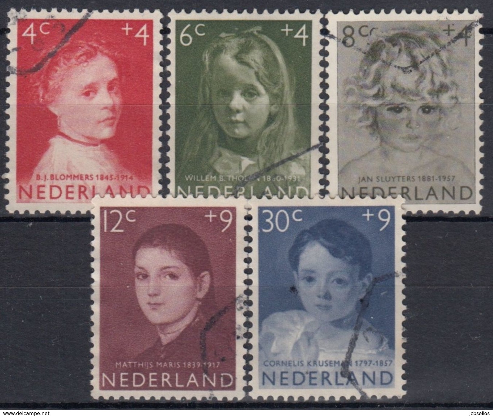 HOLANDA 1957 Nº 680/84 USADO - Usados