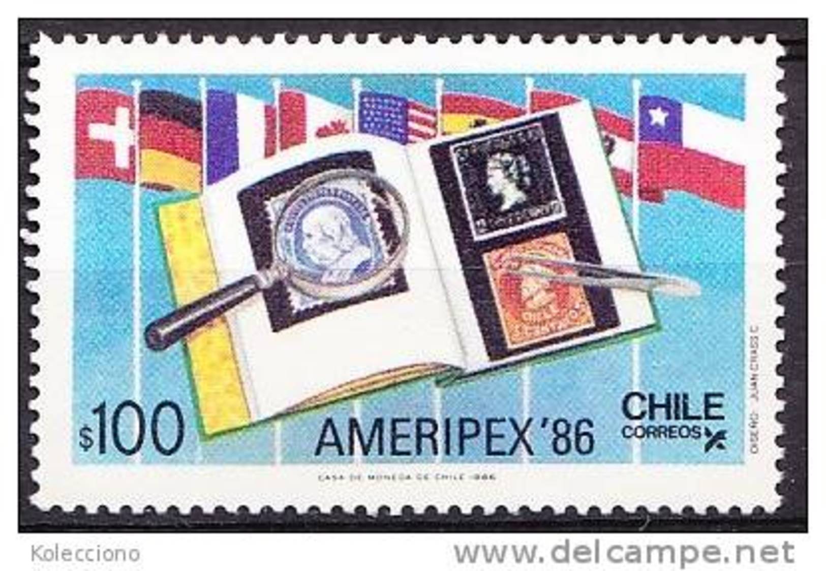 Chile - Chili 1986 Yv. 743, International Philatelic Expo. "Ameripex '86" MNH - Chile