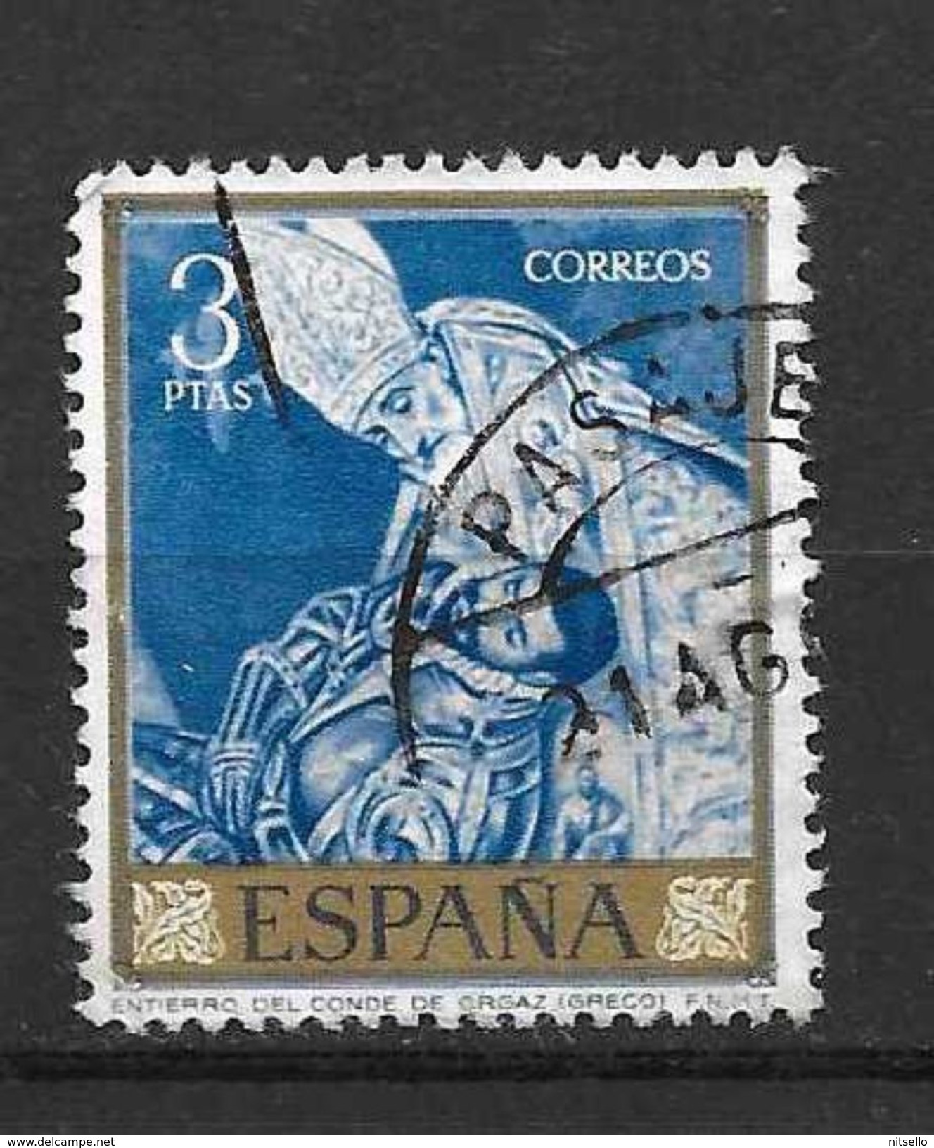 LOTE 1359 /// ESPAÑA AÑO 1960   EDIFIL Nº: 1337    SELLO CLAVE - Usados