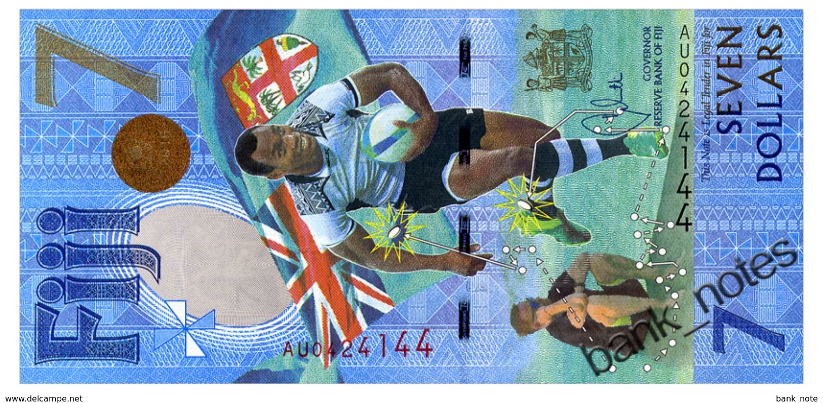 FIJI 7 DOLLARS 2016(2017) Pick 120 Unc - Fidschi