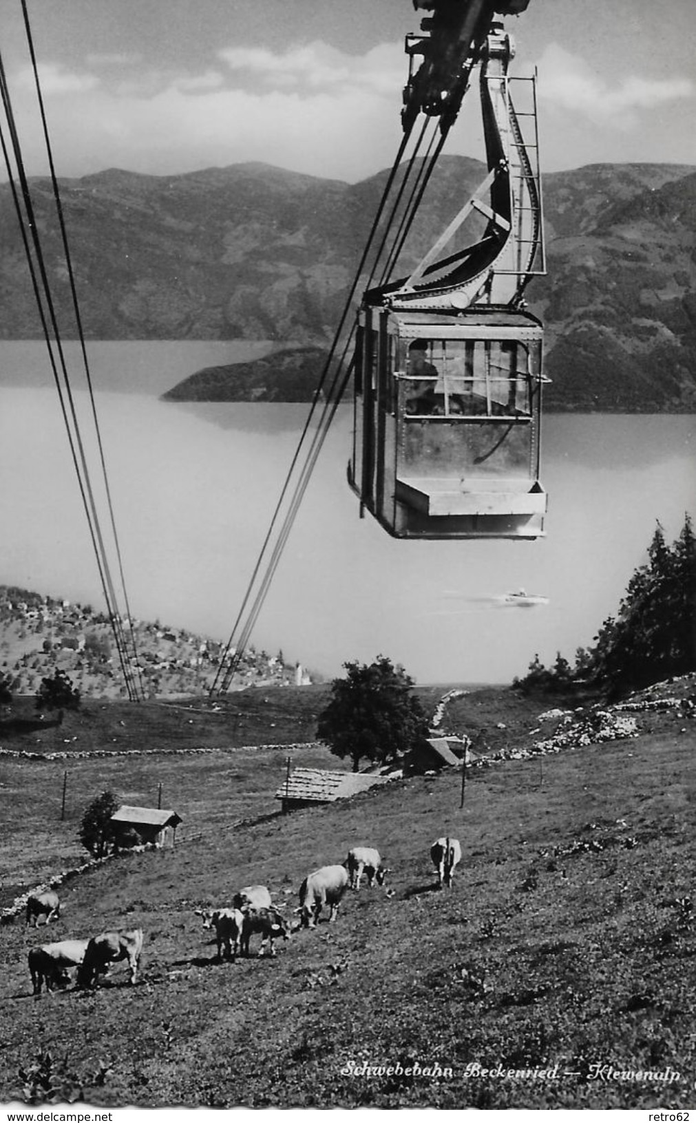 BECKENRIED - Alte Schwebebahn Auf Die Klewenalp, Ca.1950 - Beckenried