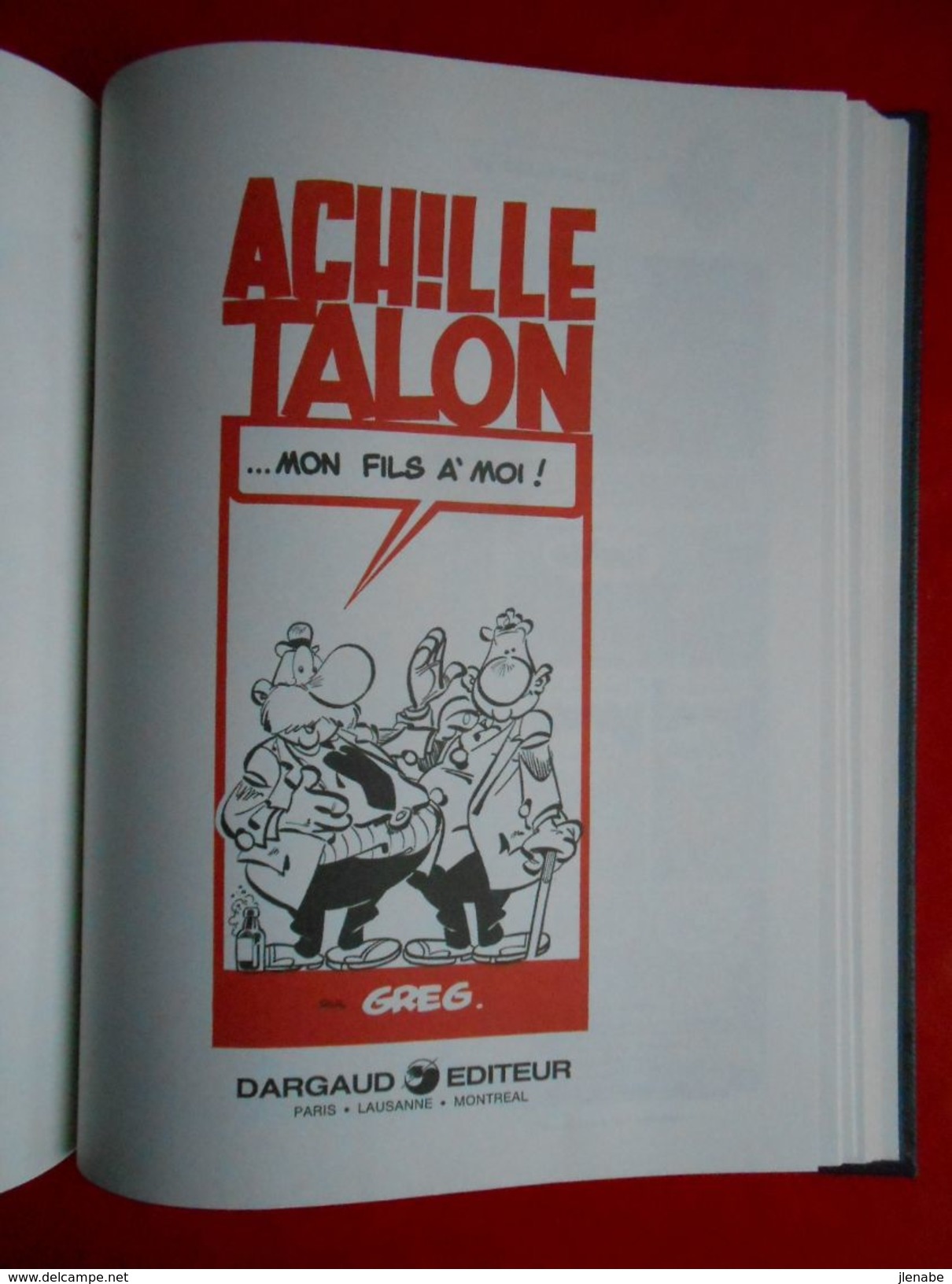 GREG Intégrale Lombardi N°1 De Achille Talon  Avec 5 Titres. - Achille Talon