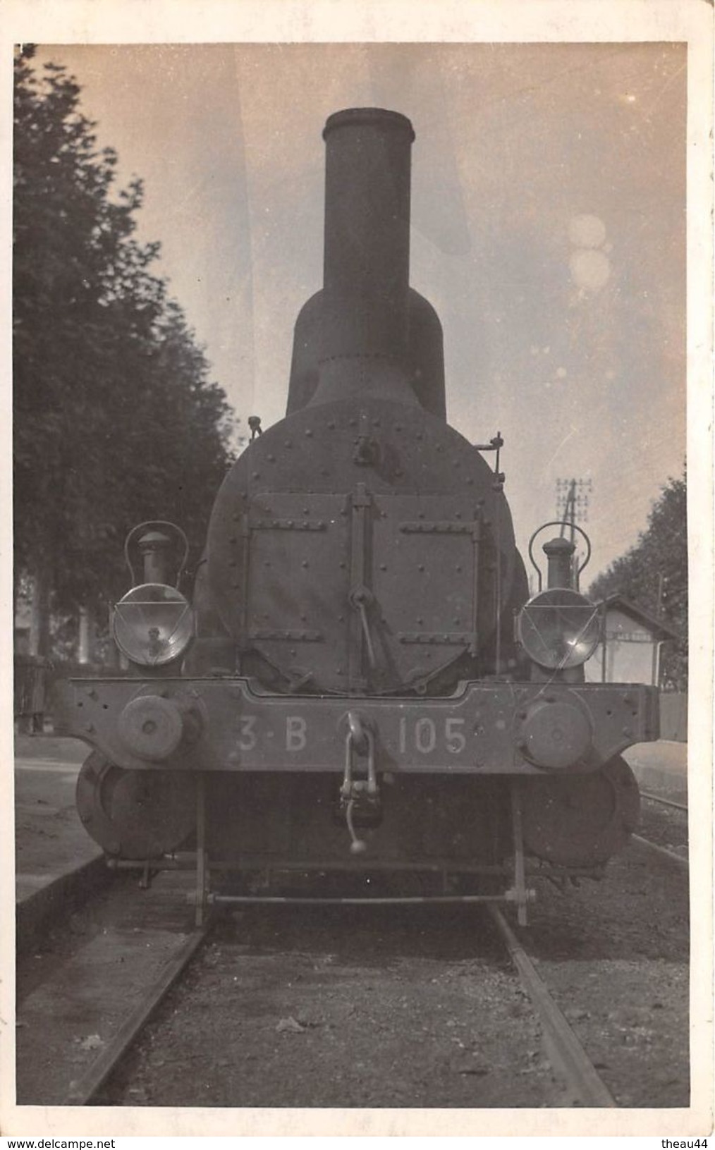 ¤¤  -  Carte-Photo Non Située D'une Locomotive En Gare  -  P.L.M.  -  Train , Chemin De Fer   -  ¤¤ - Materiaal