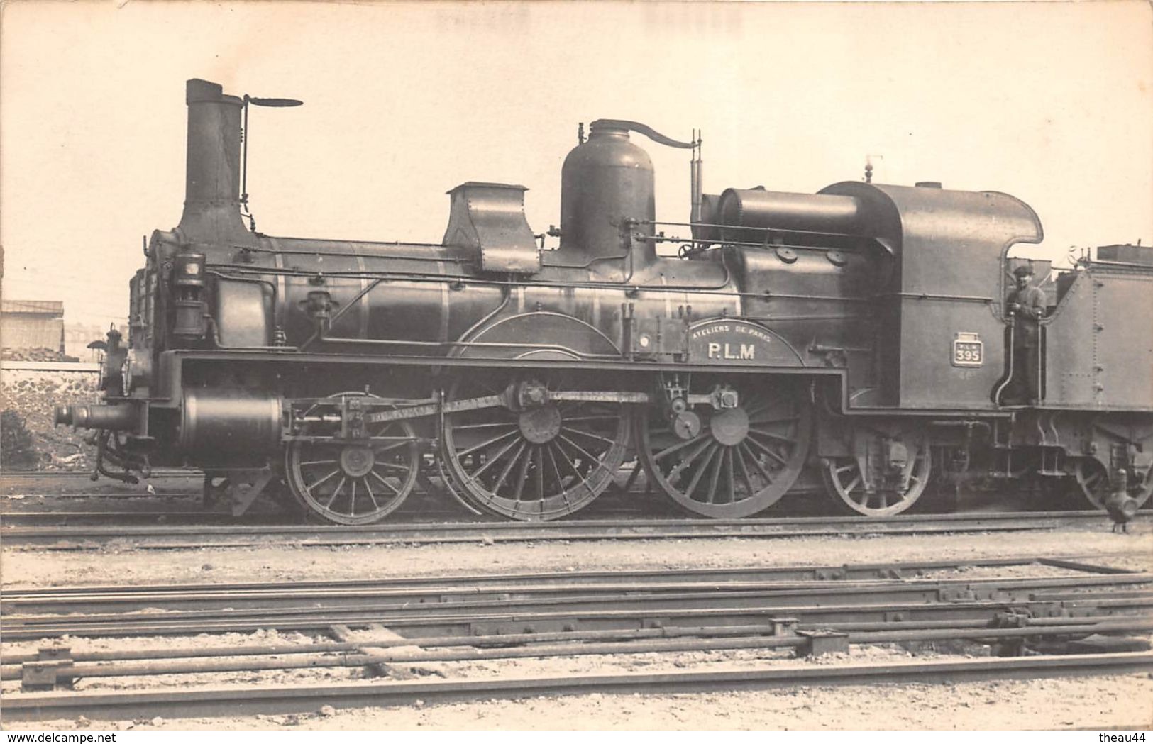 ¤¤  -  Carte-Photo Non Située D'une Locomotive En Gare  -  P.L.M.  -  Train , Chemin De Fer   -  ¤¤ - Materiale