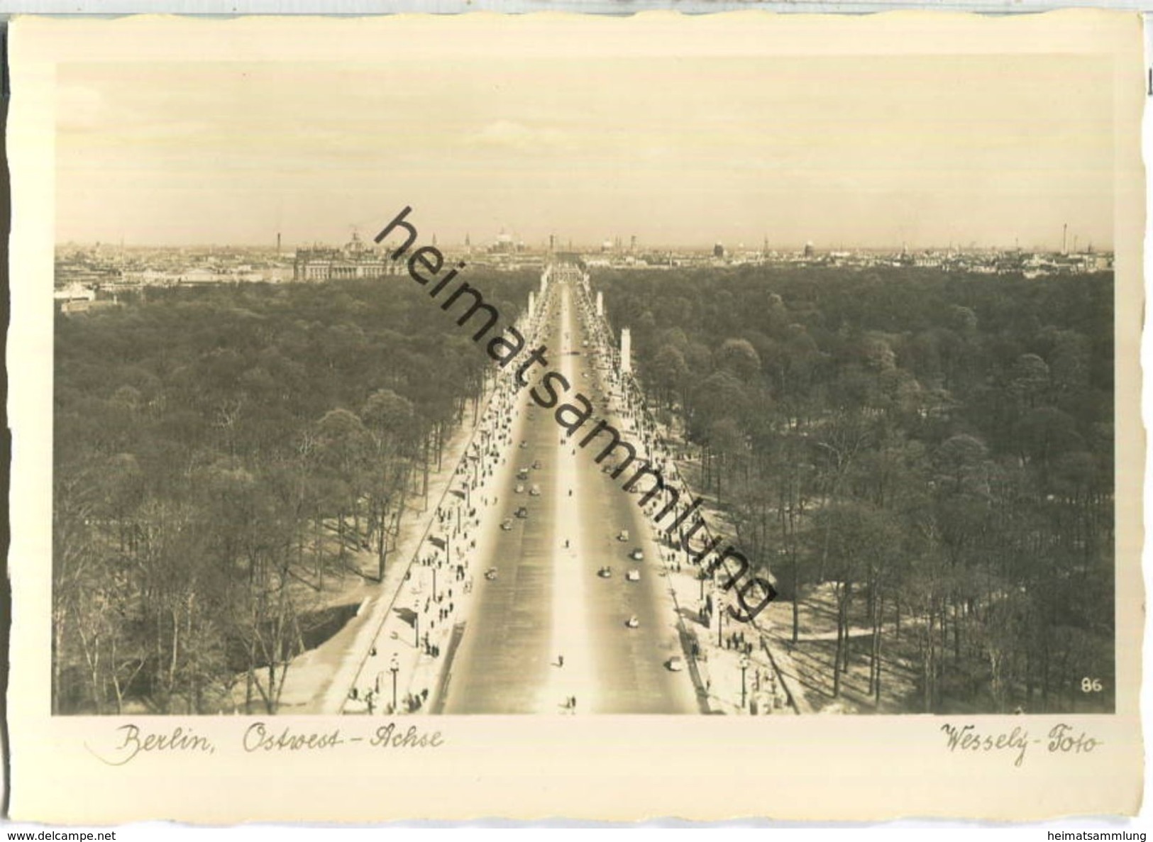 Berlin - Ostwest Achse - Wessely-Foto 30er Jahre - Verlag Felix Setecki - Tiergarten