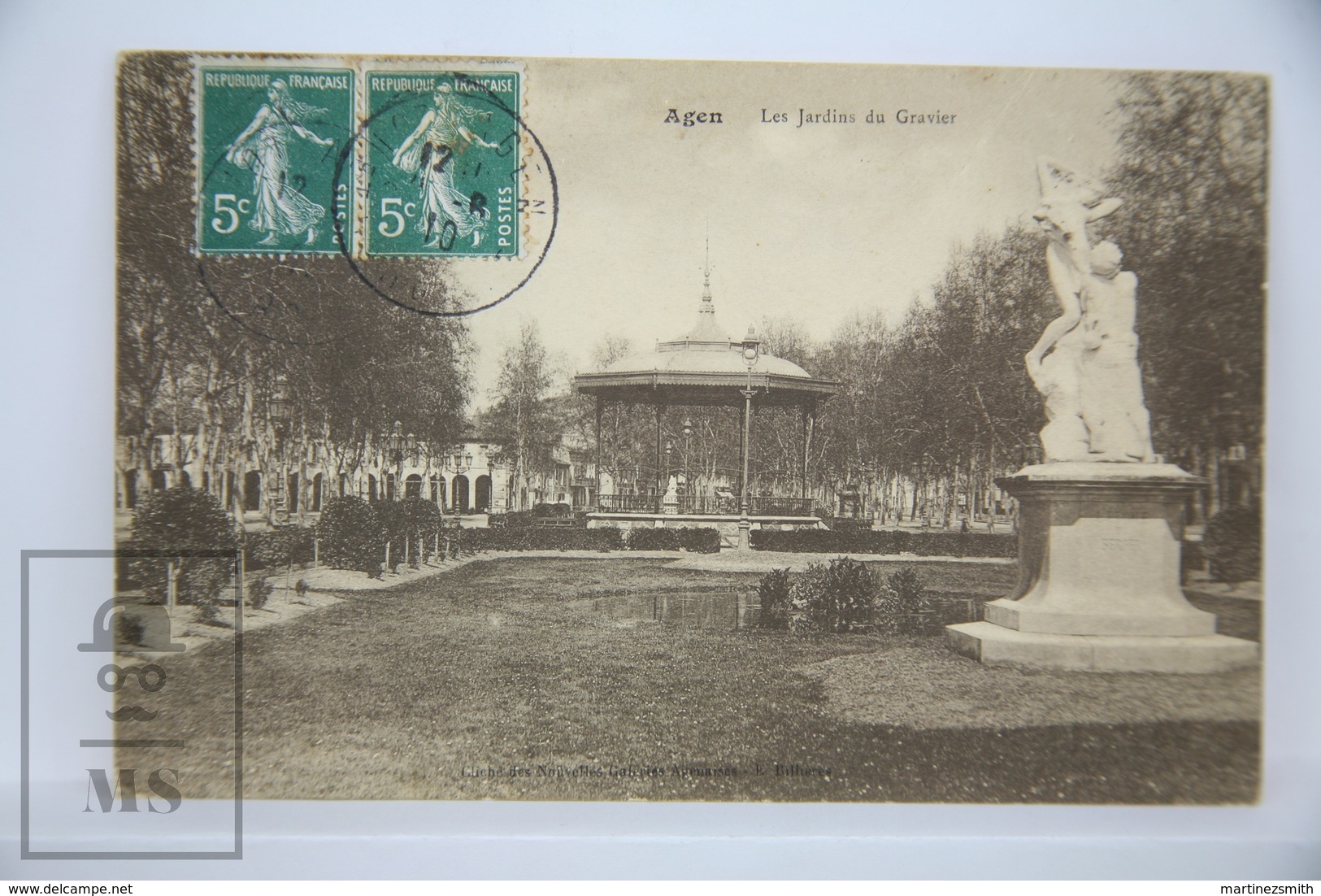 Old Postcard France - Agen, Les Jardins Du Gravier  - Posted - Otros & Sin Clasificación