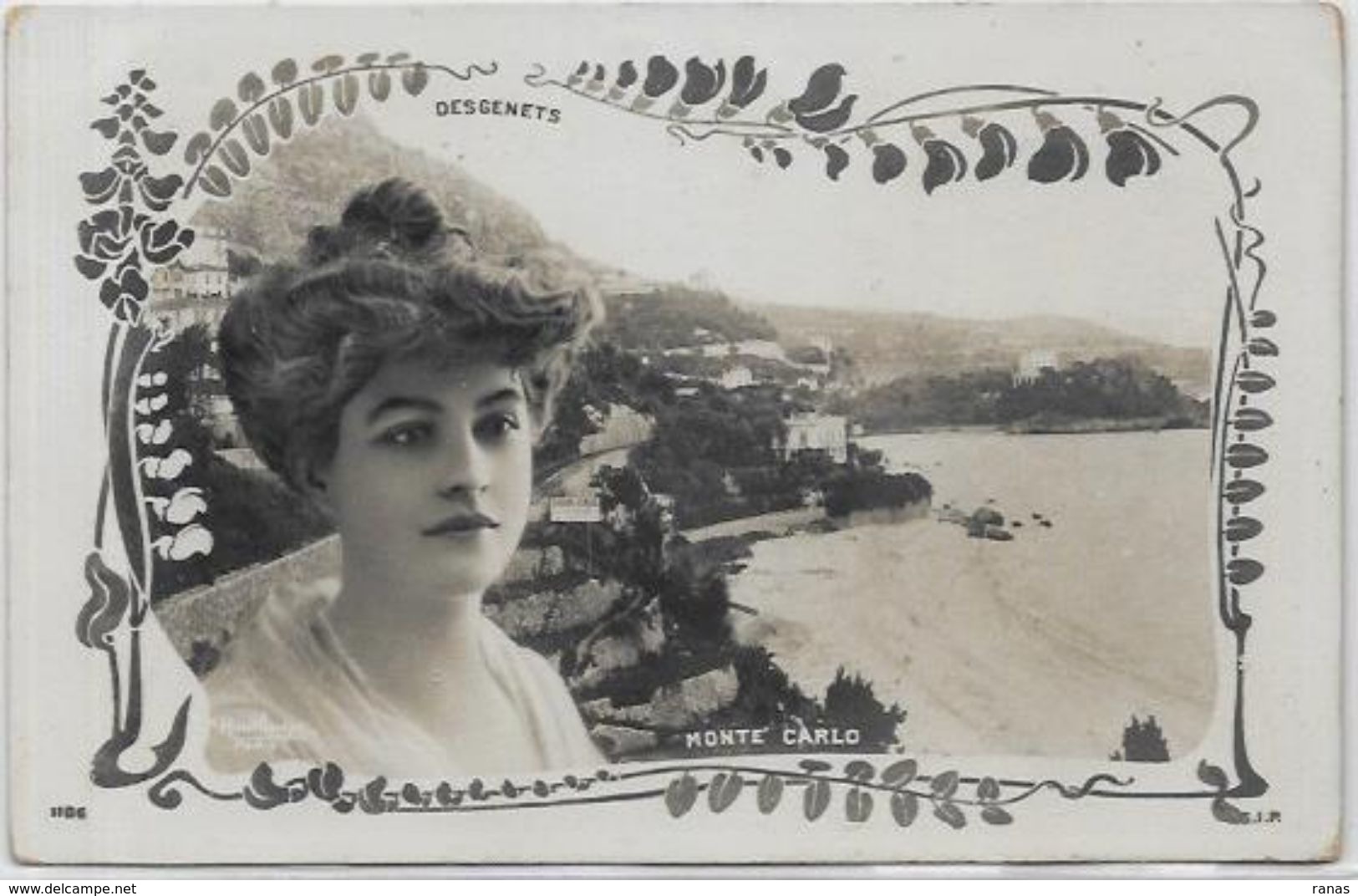 CPA Monaco Monte Carlo Artiste REUTLINGER Art Nouveau Desgenets Non Circulé - Monte-Carlo