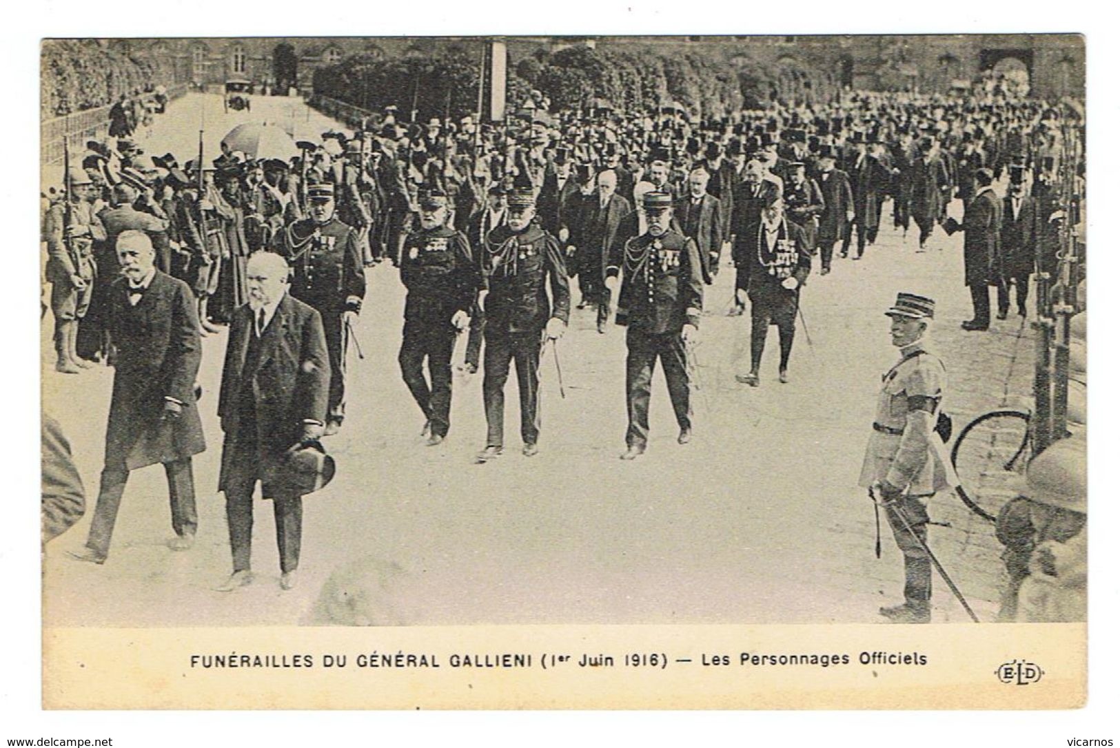 CPA Funerailles du général Gallieni 1er juin 1916 Lot de 11 cartes