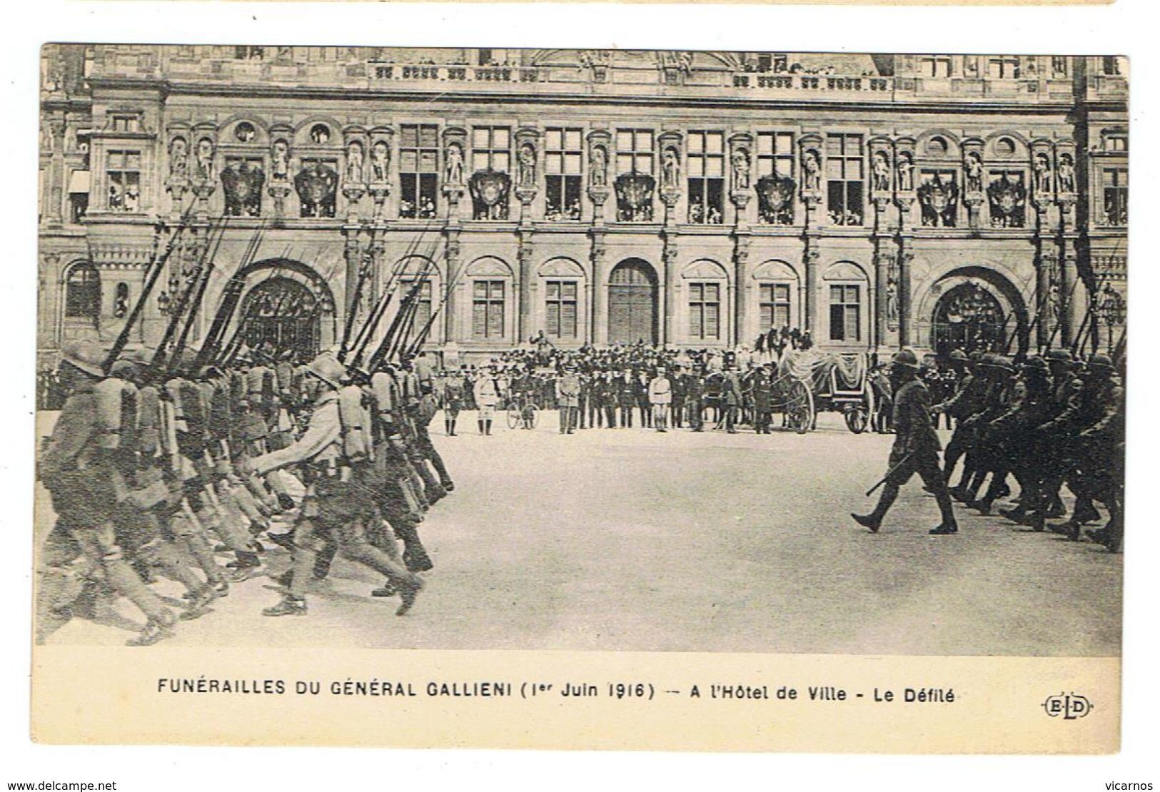 CPA Funerailles du général Gallieni 1er juin 1916 Lot de 11 cartes