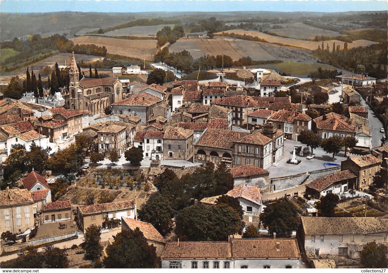 82-MONTCLAR DE QUERCY-  VUE AERIENNE - Montclar De Quercy