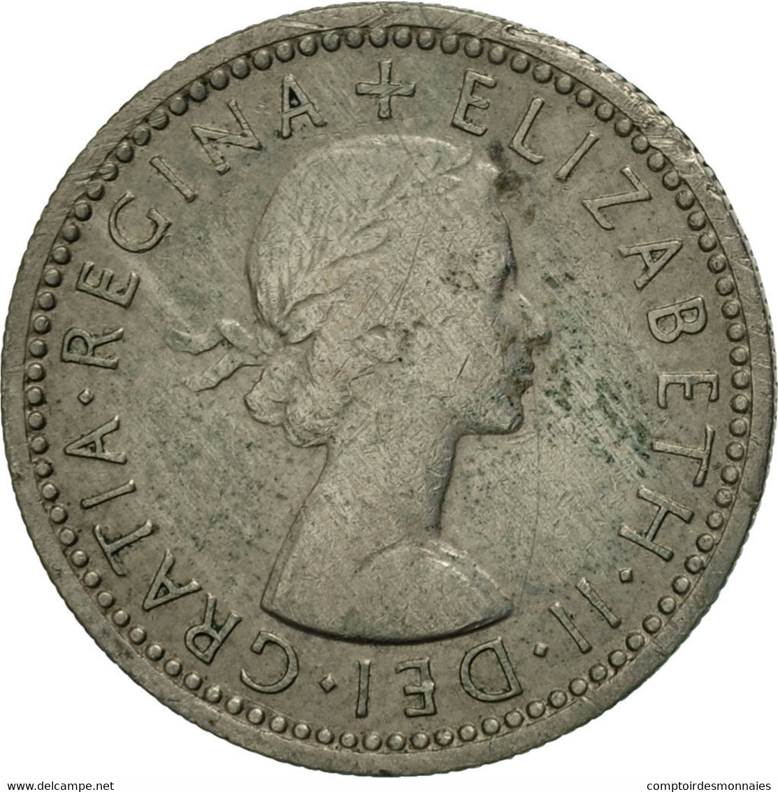 Monnaie, Grande-Bretagne, Elizabeth II, 6 Pence, 1961, TTB, Copper-nickel - H. 6 Pence