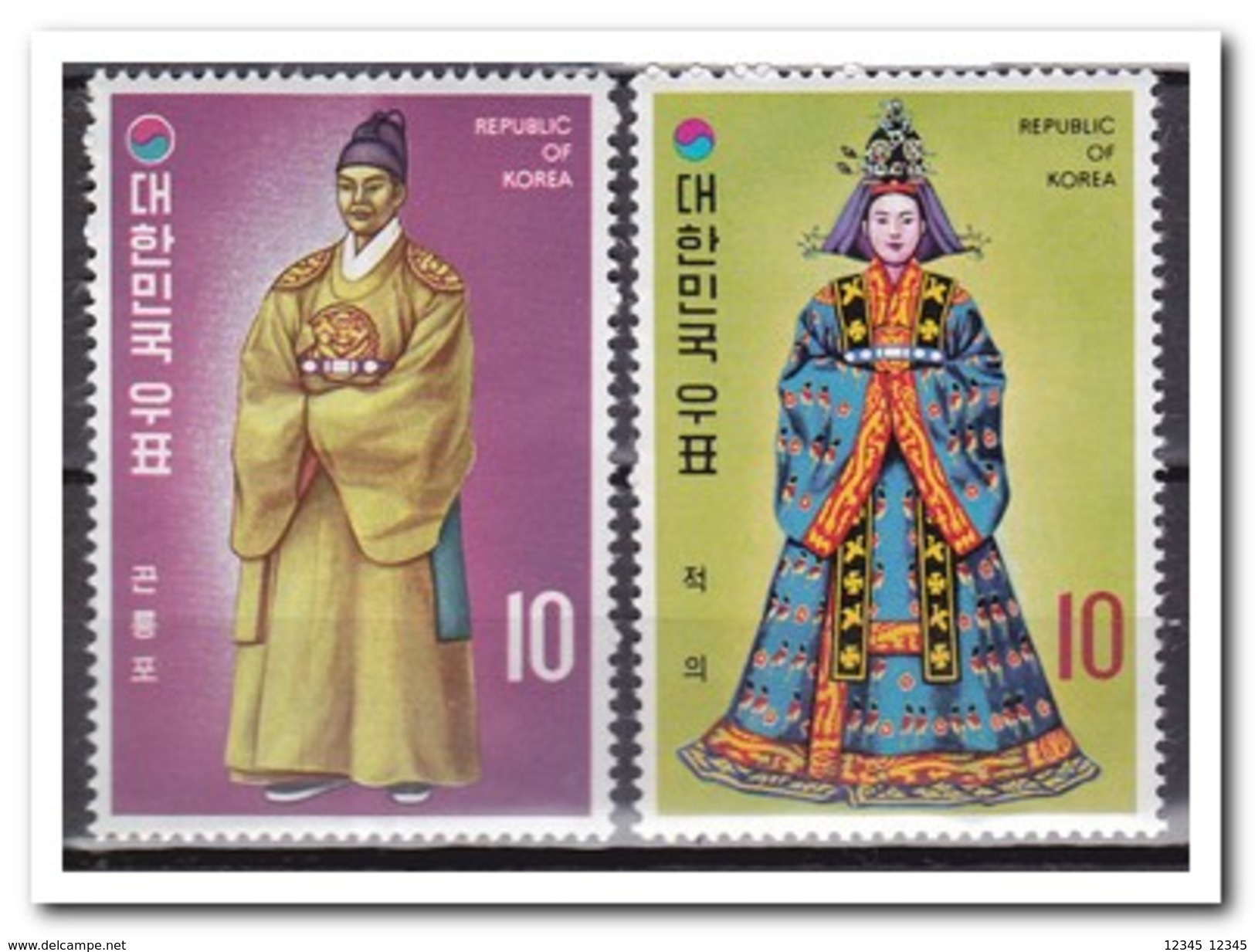 Zuid Korea 1973, Postfris MNH, Costums Yi-Dynastie - Korea (Zuid)