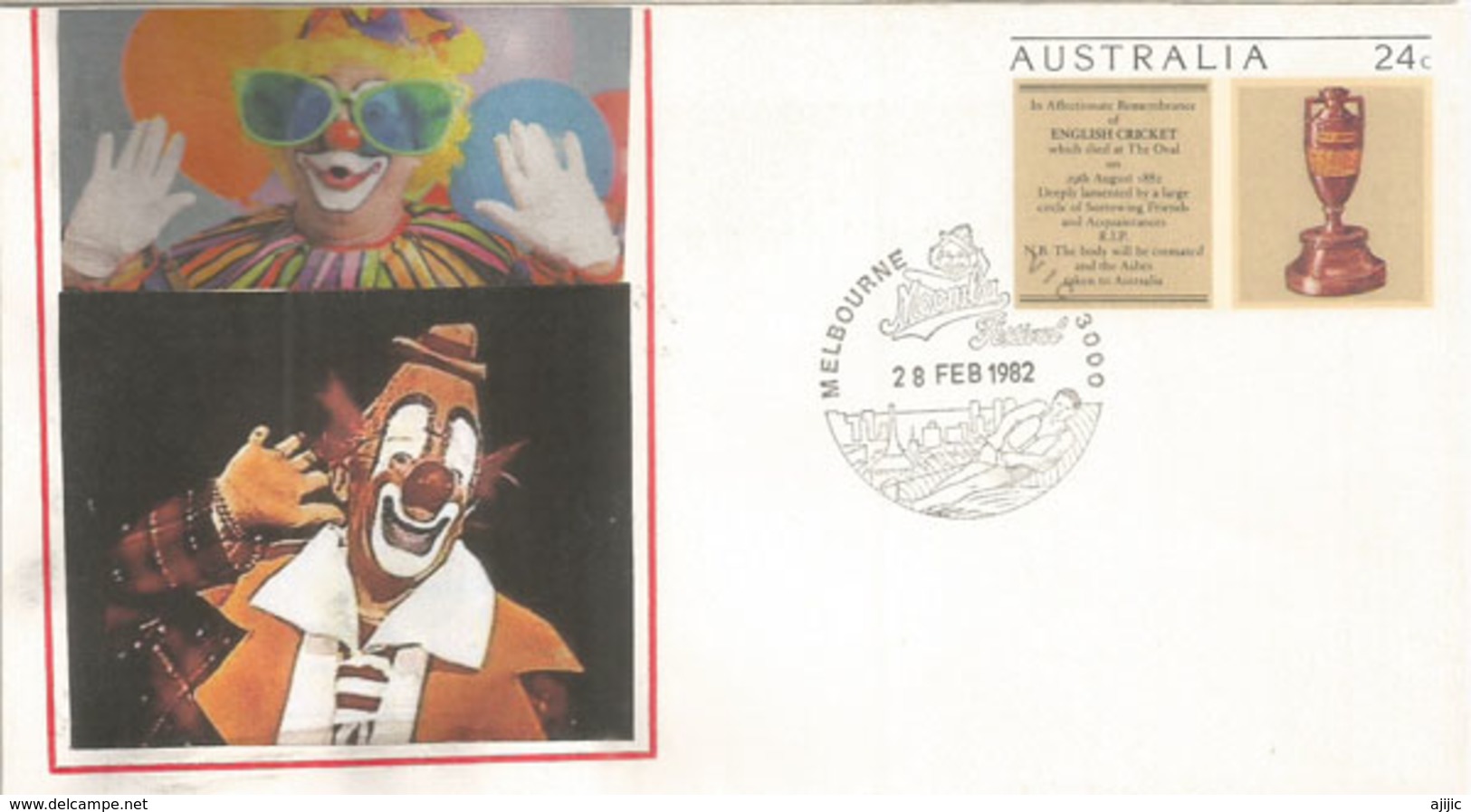 Moomba Festival, Melbourne (Australia's Largest Free Community Festival), Clowns. Postal Stationery Australia - Carnival