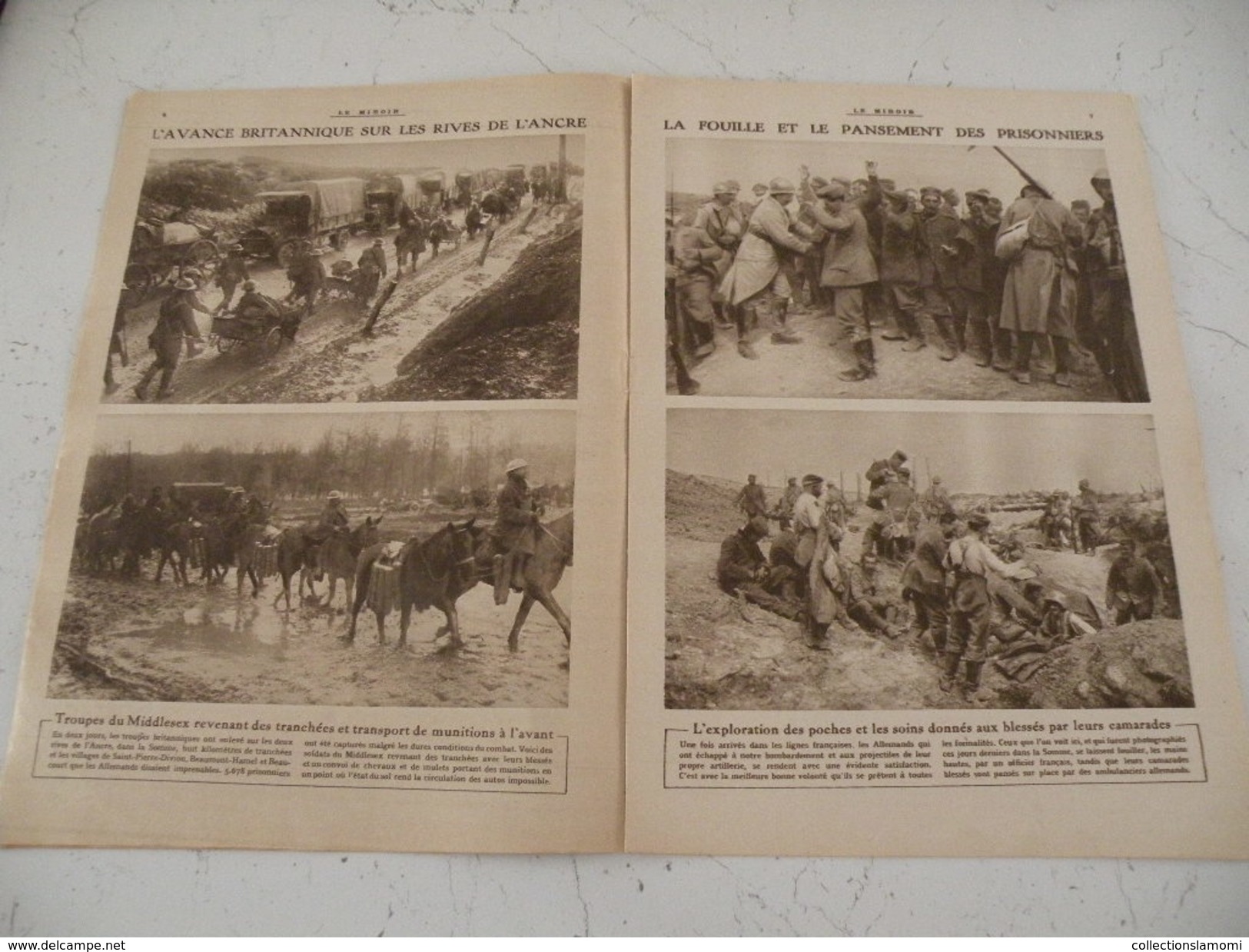 Le Miroir Guerre 1914/1918> Journal N°157 > 26.11.1916 >Général Nivelle,tranchées Allemandes Dans La Somme, - Oorlog 1914-18
