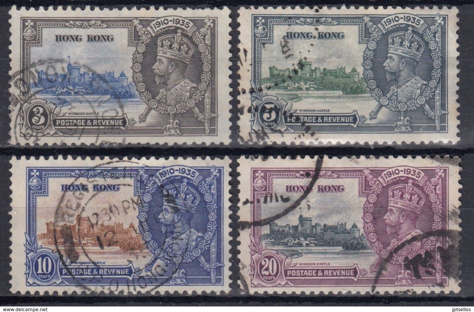 HONG-KONG 1935 Nº132/35 USADO - Usados