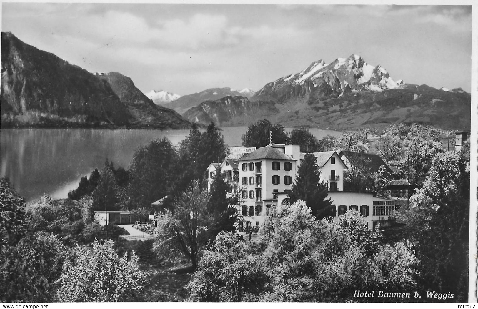 WEGGIS - Hotel Baumen, Feldpost FLIEGERABWEHR DET.55, Ca.1945 - Weggis