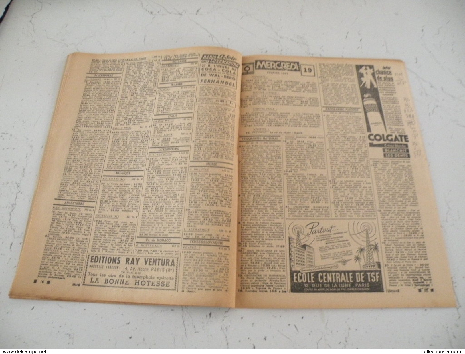 La Semaine Radiophonique N°7 > 22.2.1947 > Simone Alma & Eliot Handy, Programmes De France & étranger 26 Pages - Geschiedenis