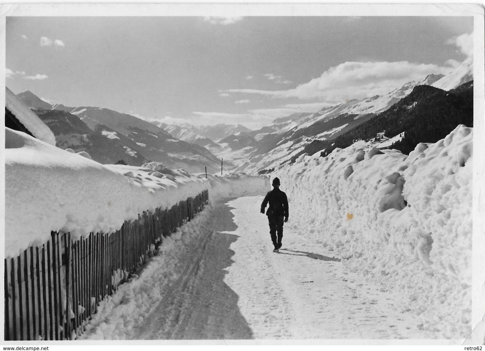 BRIGELS - Winterkarte Mit Soldat, Feldpost STAB L.FLAB.ABT.24  Ca.1940 - Breil/Brigels