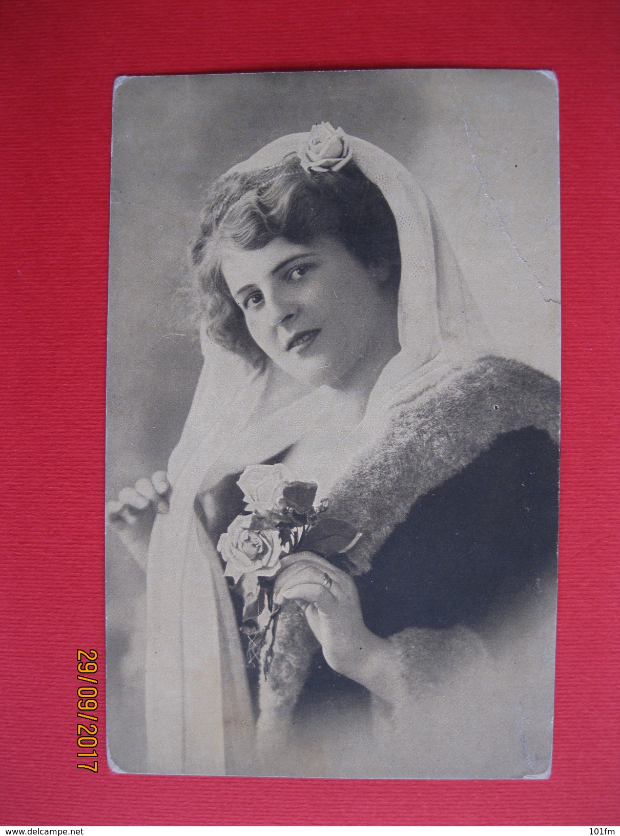 Beautiful Woman Portrait - Used 1916 K.u.K. Zensurstelle - Fotografie