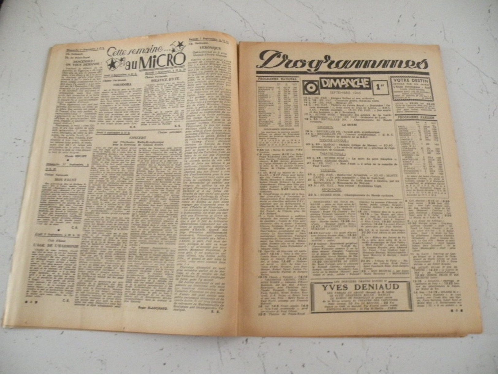 La Semaine Radiophonique N°35 > 1.9.1948 > José Lucchesi > France & étranger 18 Pages - Storia