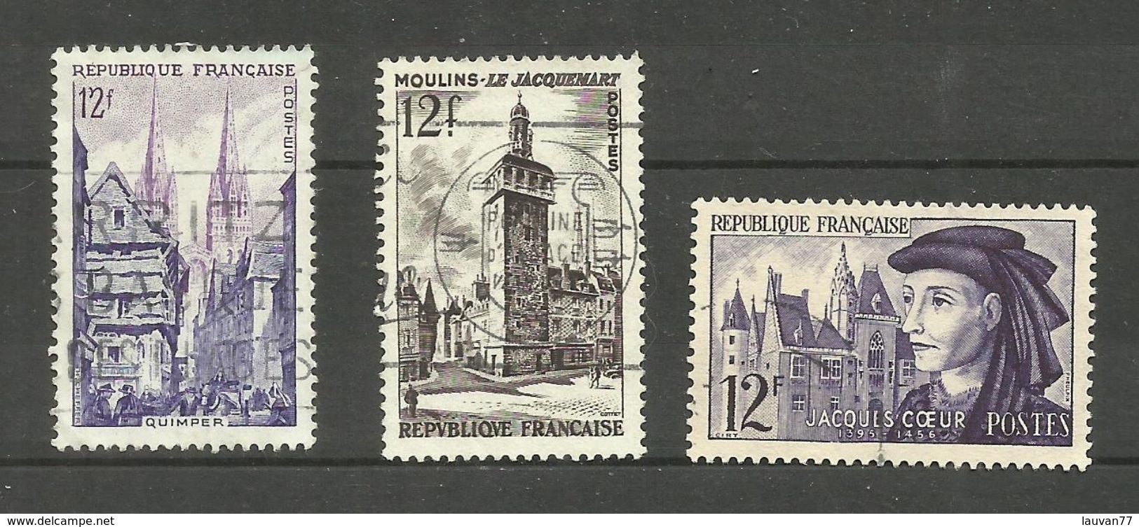 France N°979, 1025, 1034 - Used Stamps