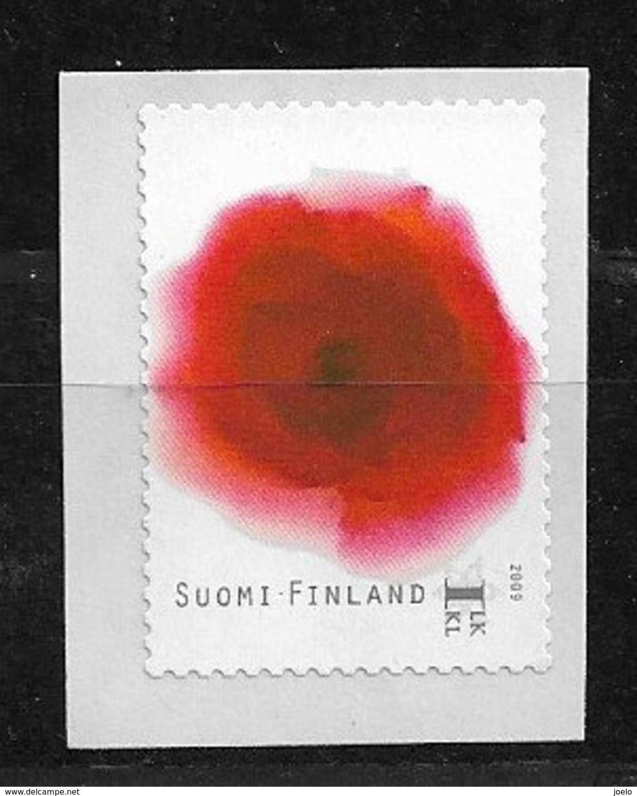 FINLAND 2009 ROSE FLOWER SELF ADHESIVE  MNH - Unused Stamps