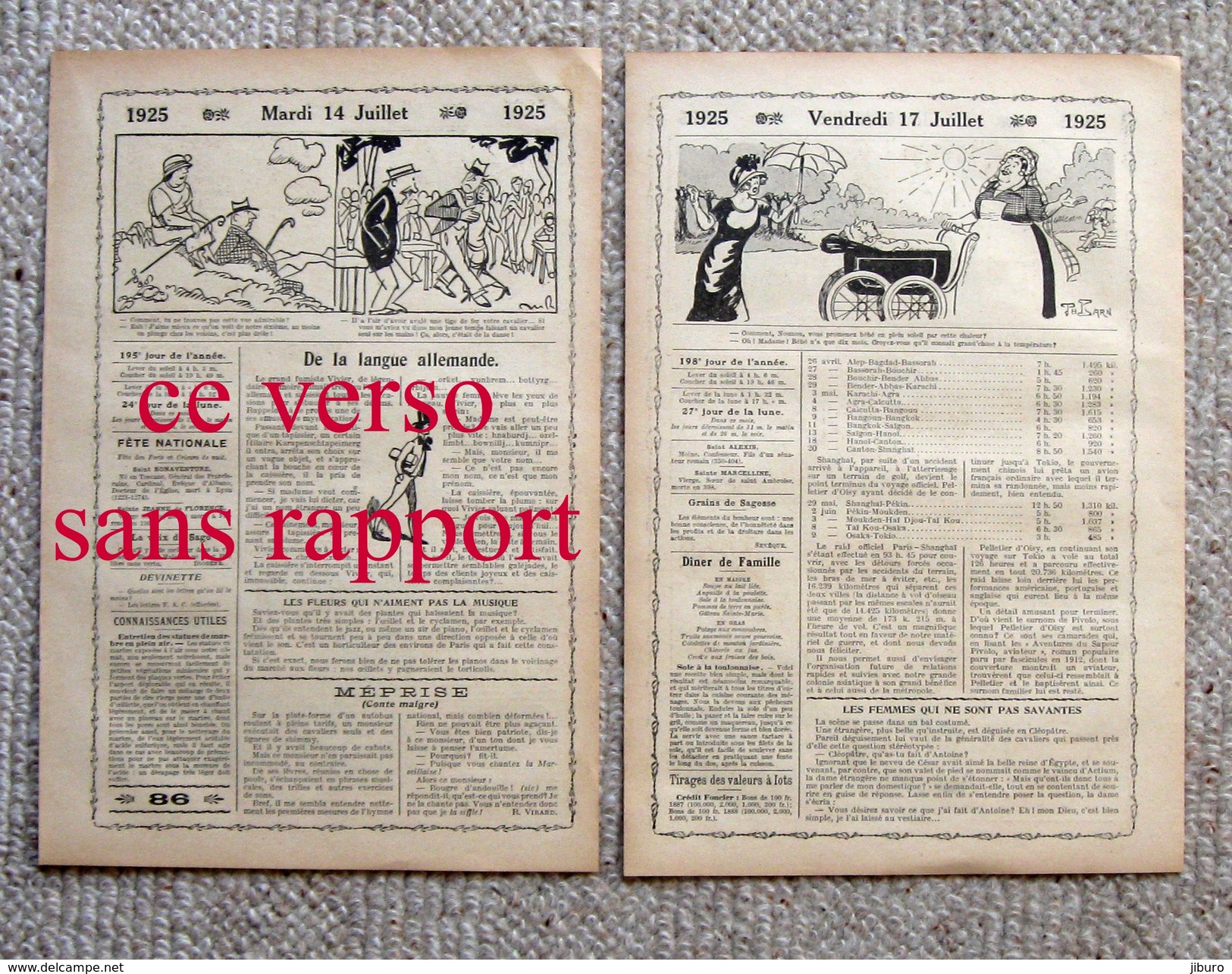 2 Scans Presse 1925 Raid Paris-Tokio En Avion (Tokyo) En 1924 Pelletier D'Oisy Et Bésin Aviation 216CH2 - Unclassified