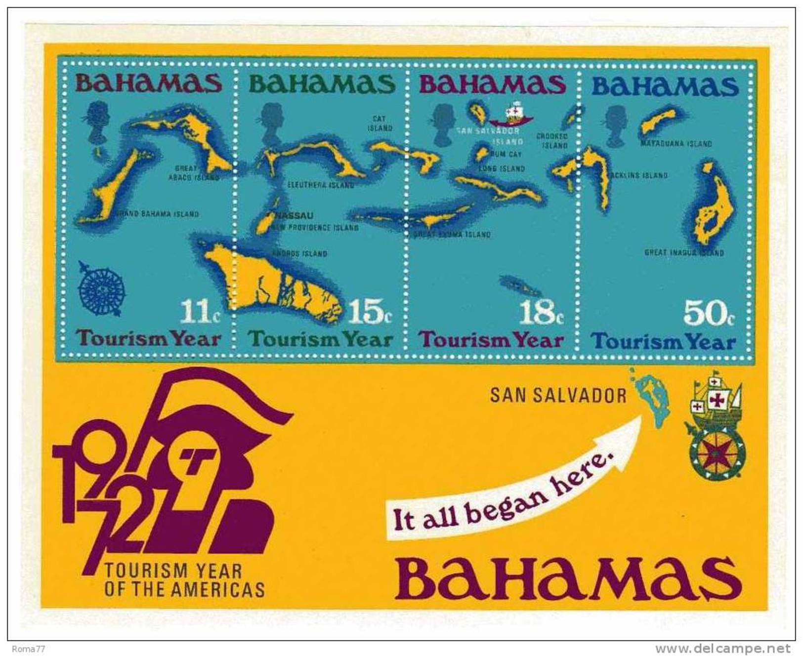SS159 - BAHAMAS , Turismo  BF N. 7  *** - Bahamas (1973-...)